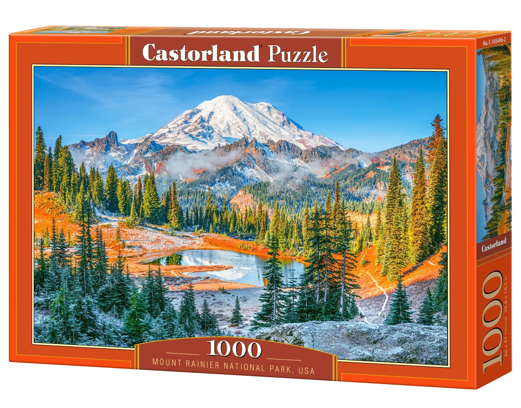 CASTORLAND 1000 Piece Jigsaw Puzzles, Mount Rainier National Park, USA, Mountains, C-105496-2