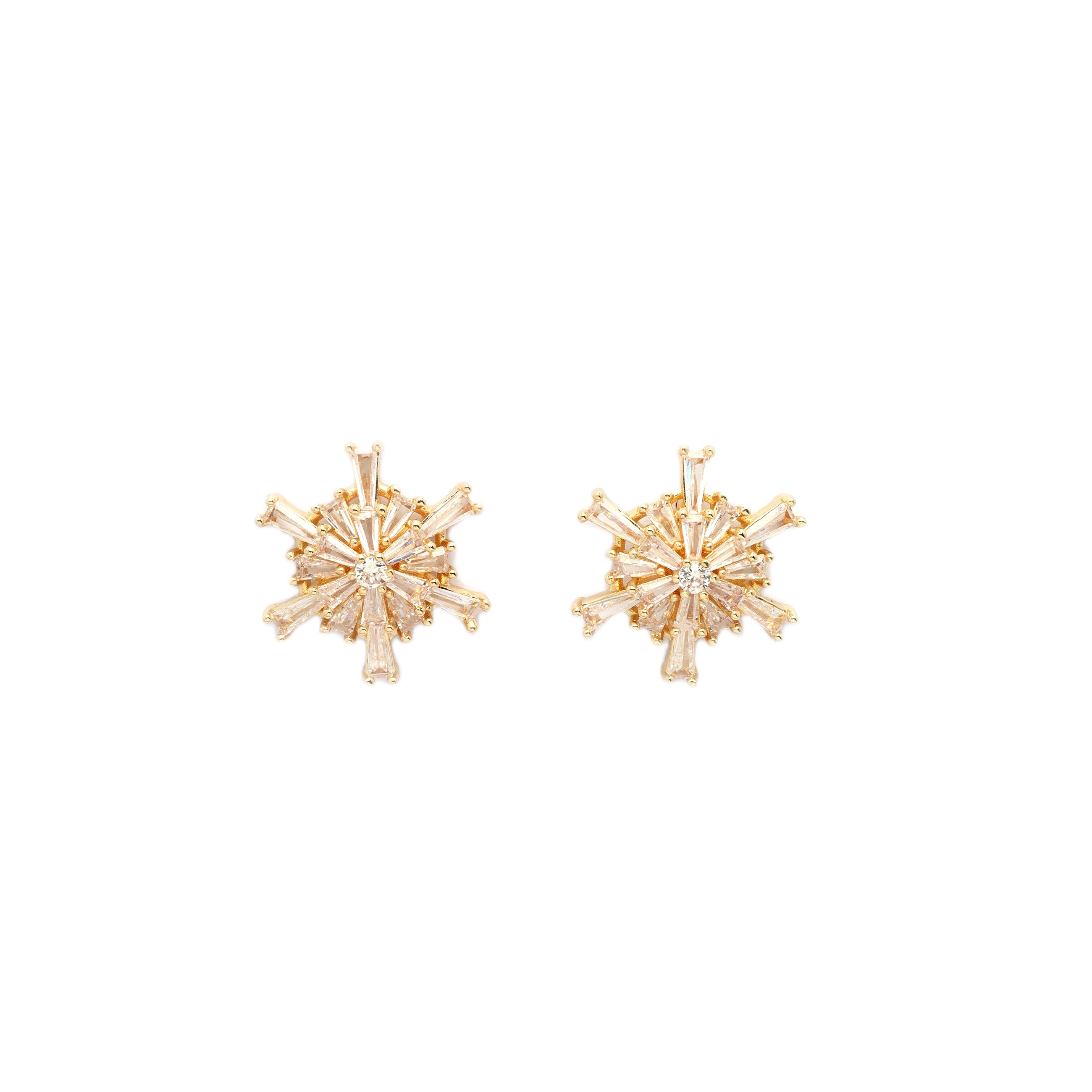 AGP PARIS Golden Stardust Womens Necklace and Earrings Set