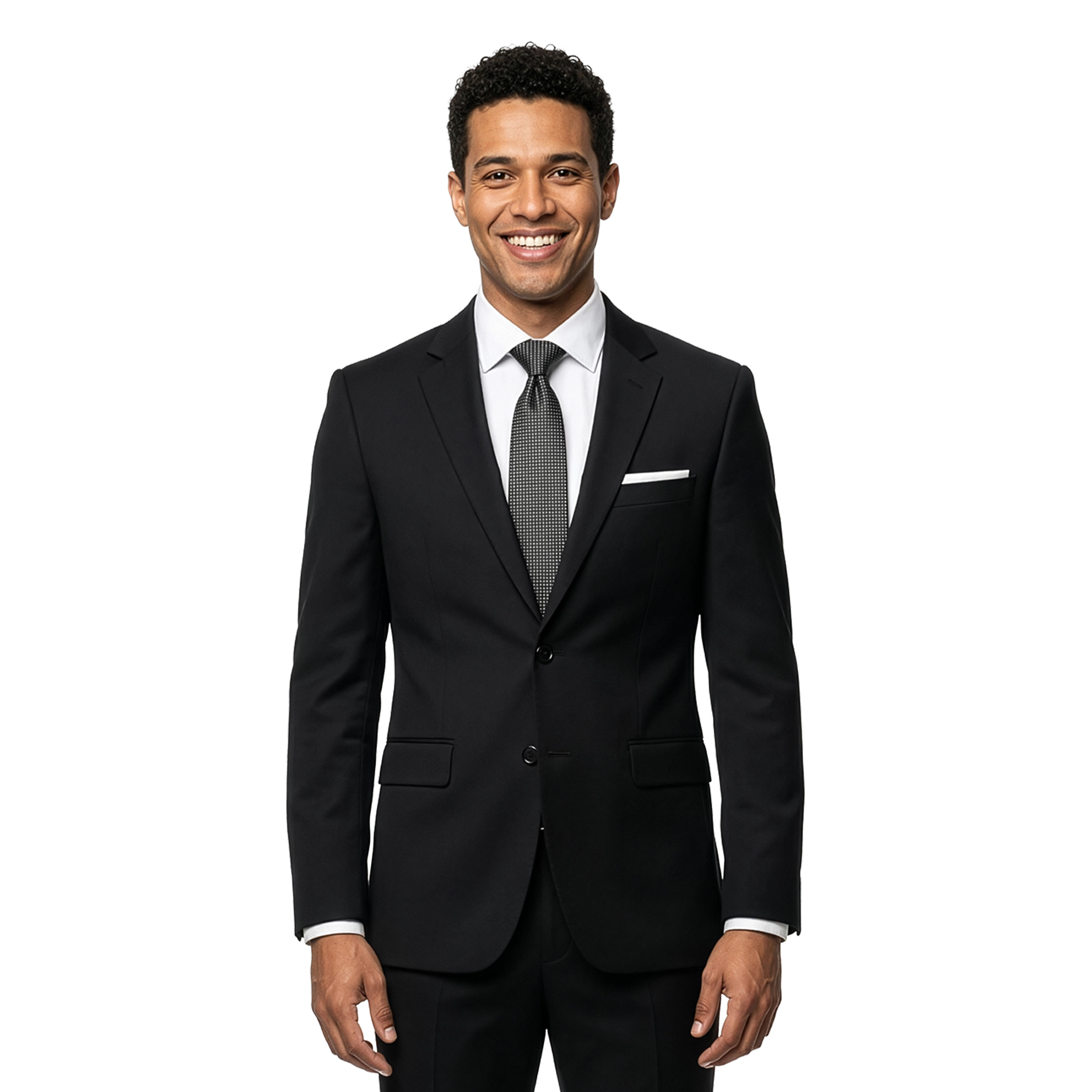 Tazzio Men’s Slim Fit 2-Piece Suit Set