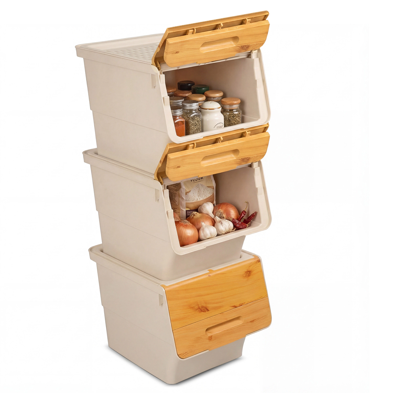 SUGIFT 3-Pack 12.5-qt Under Bed Storage Bins with Wheels and Stay-Open Lid for Shoe and Garage Organizer