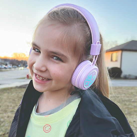 MEE audio KidJamz KJ55U (2 Pack) Safe Listening USB-C Kid's Headphones with LED Lights
