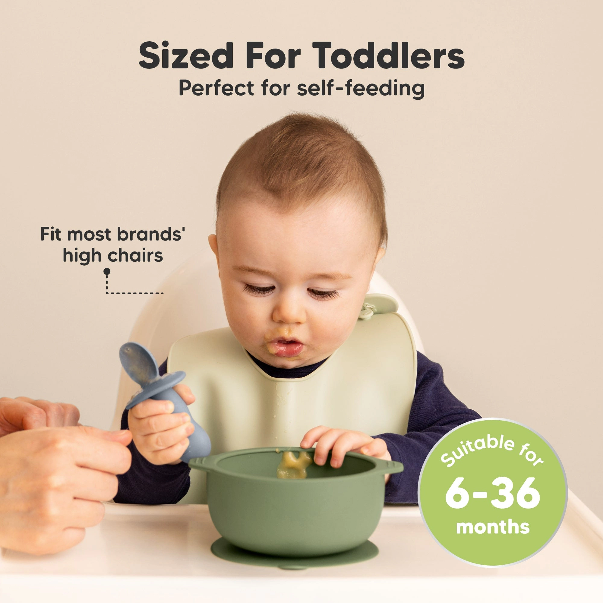 KeaBabies 2-Pack Prep Silicone Suction Bowls