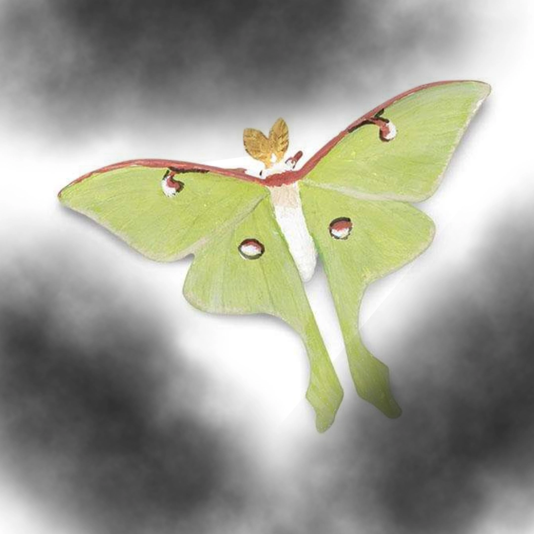 Safari Ltd. - Life Cycle of a Luna Moth - Miniature Lifecycle Collection Toy