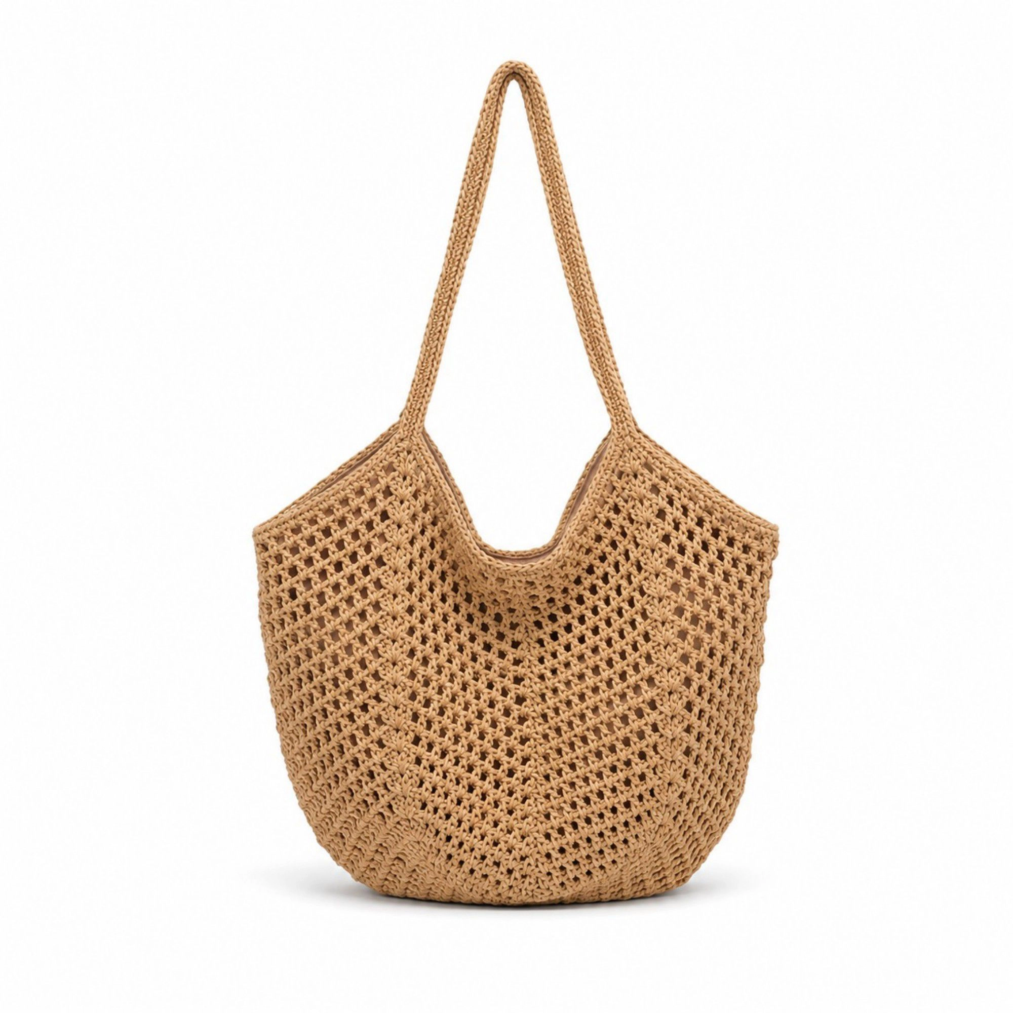 Alilang Women's Woven Shoulder Bag - Lightweight Summer Tote for Beach and Vacation