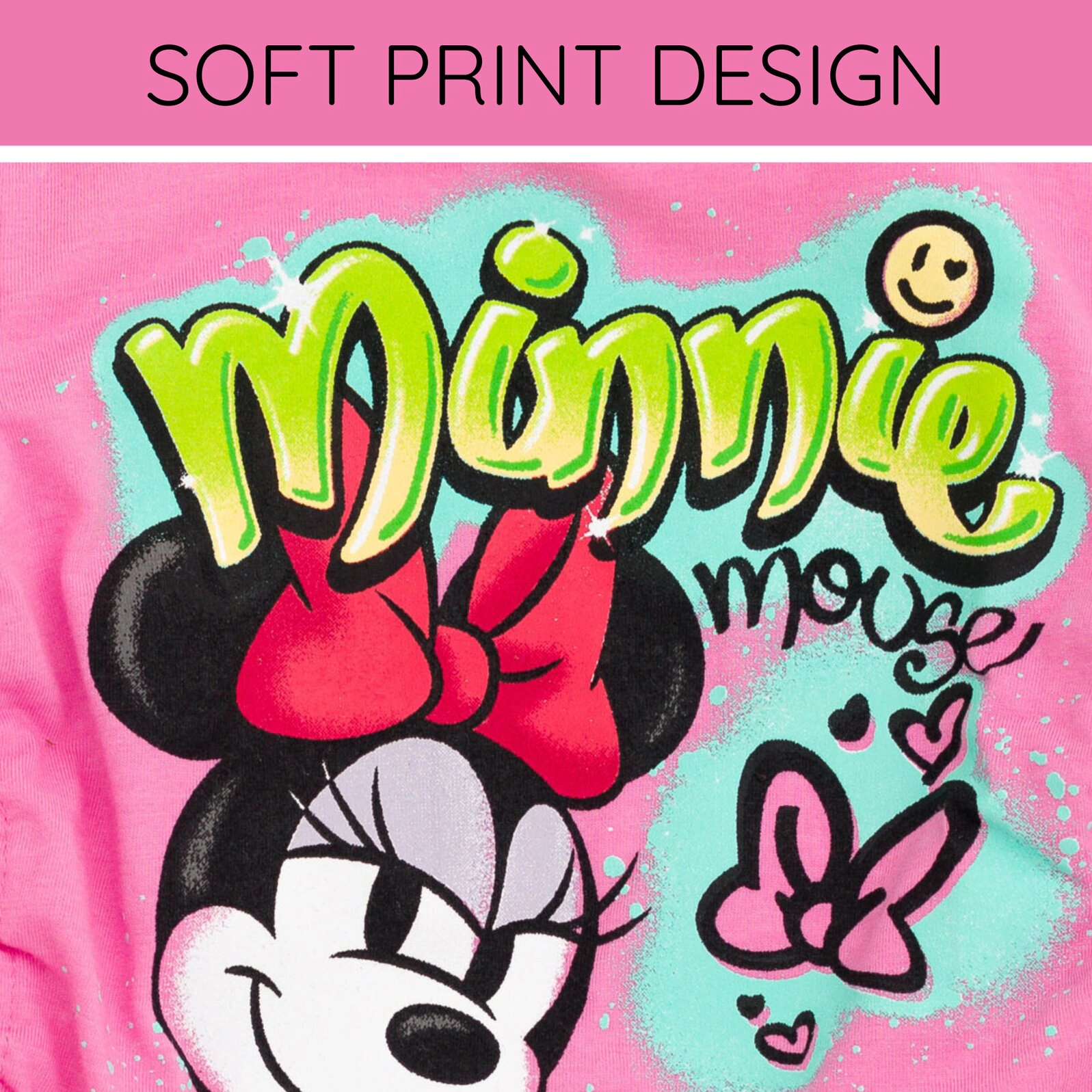 Disney Minnie Mouse Girls' 2-Piece T-Shirt and Flare Pants Set