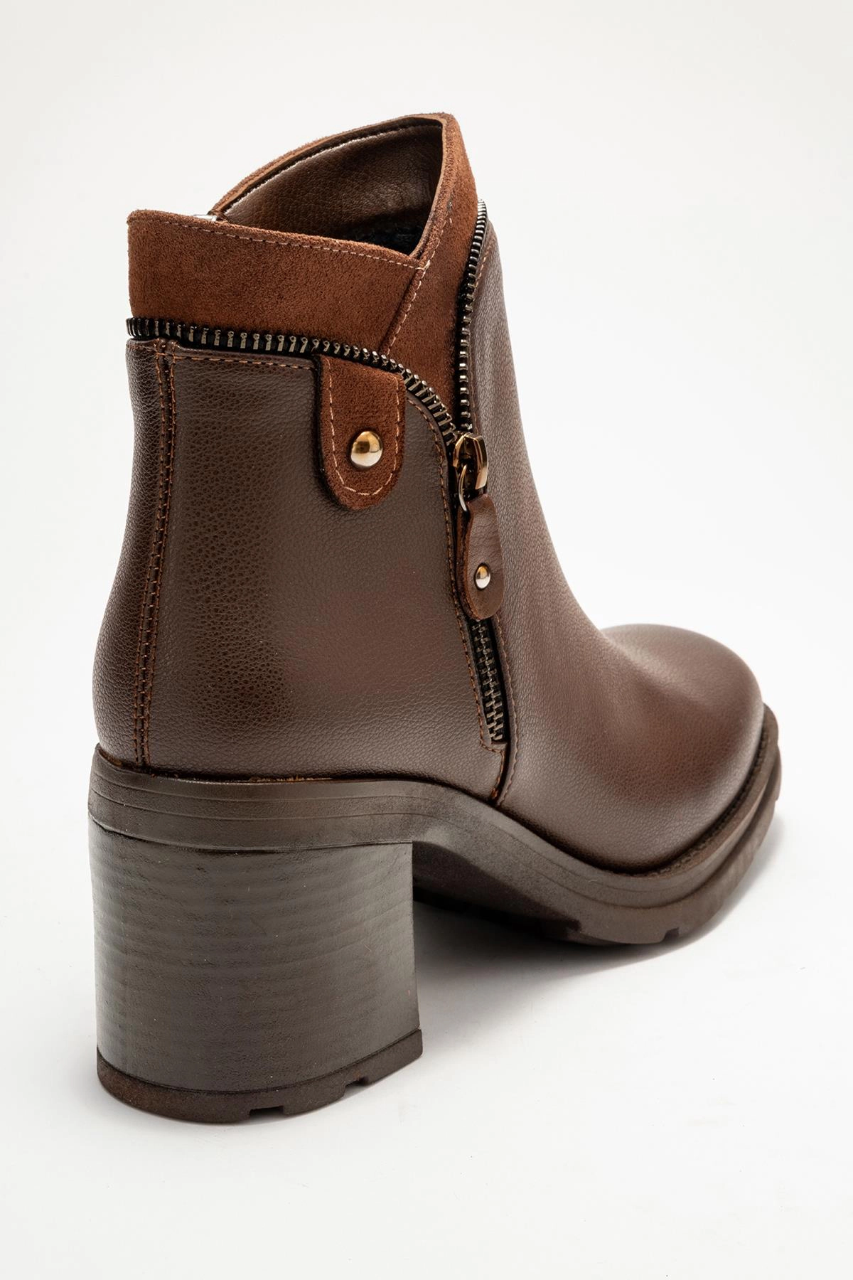 Prologue Shoes Womens Parly Zip-Block Heel Boot