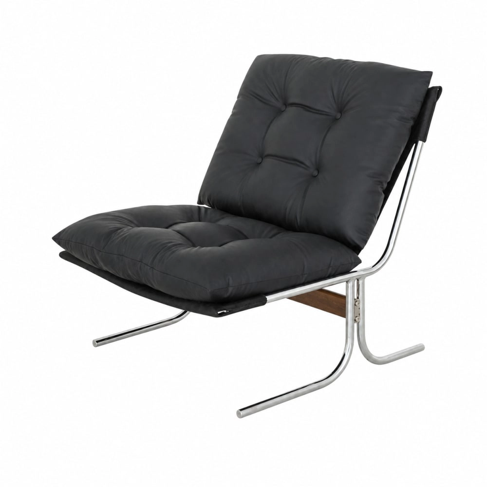 GOODSILO Comfortable Faux Leather Accent Chair