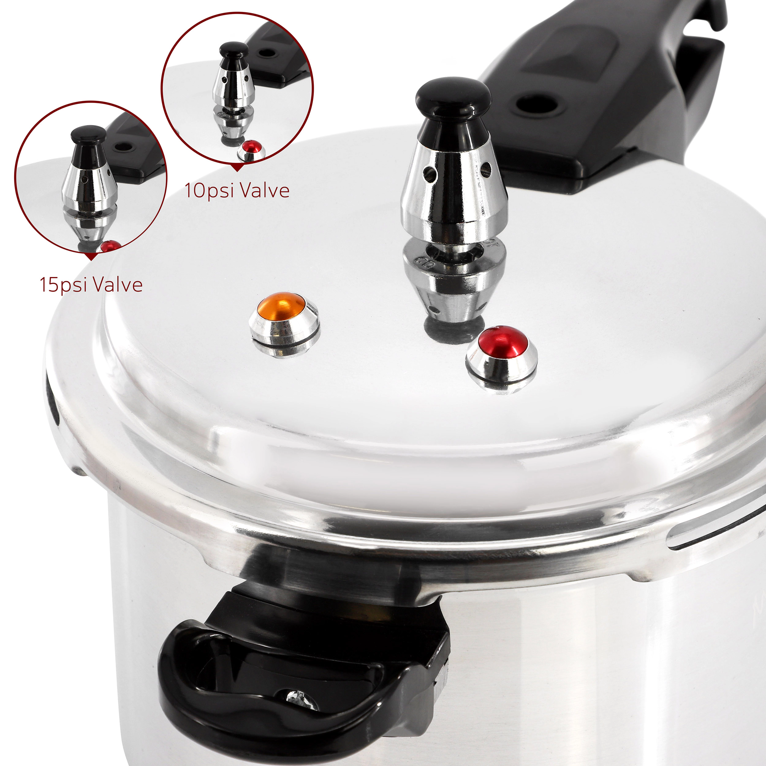 MegaChef Quart Aluminum Stovetop Pressure Cooker