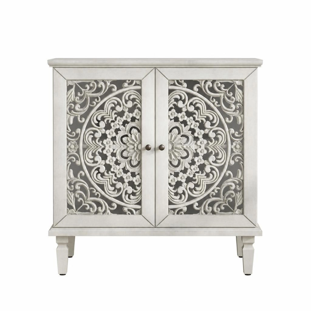 GOODSILO Solid Wood MDF Freestanding Storage Cabinet