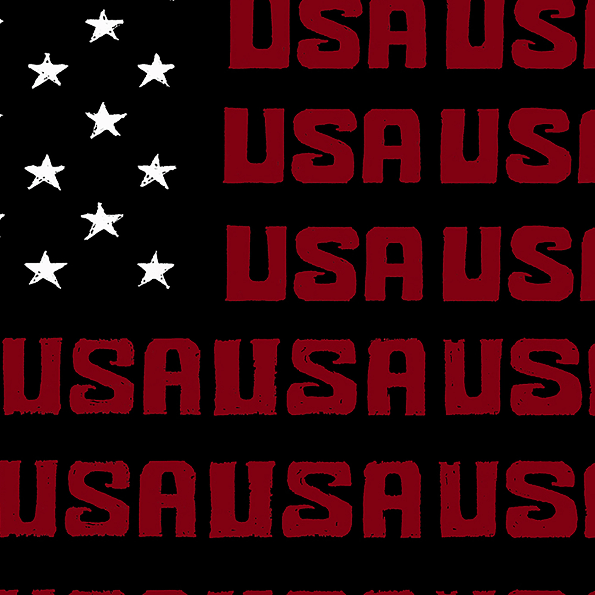LA Pop Art USA Flag - Men's Word Hooded Sweatshirt