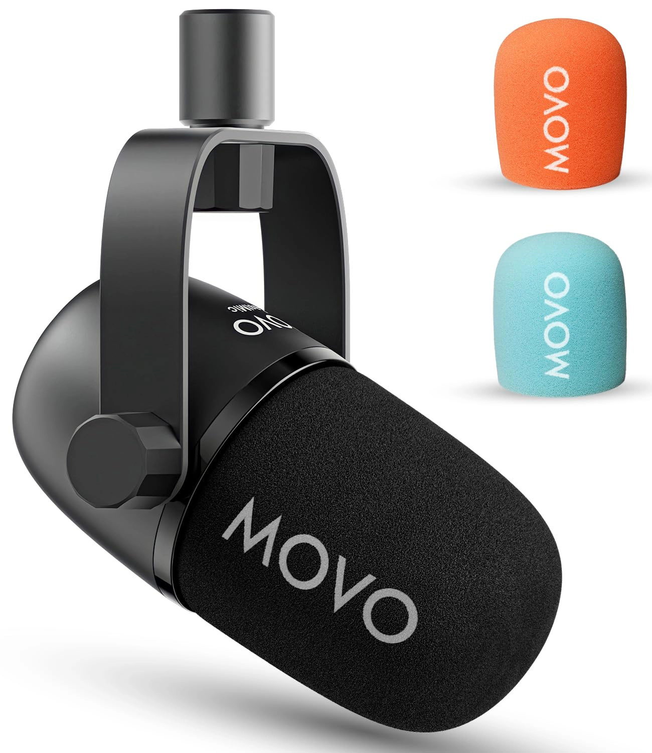 Movo CastMic Dynamic XLR Podcast Microphone for PC, Gaming, Streaming, YouTube, and Musicians - Cardioid Podcast Mic