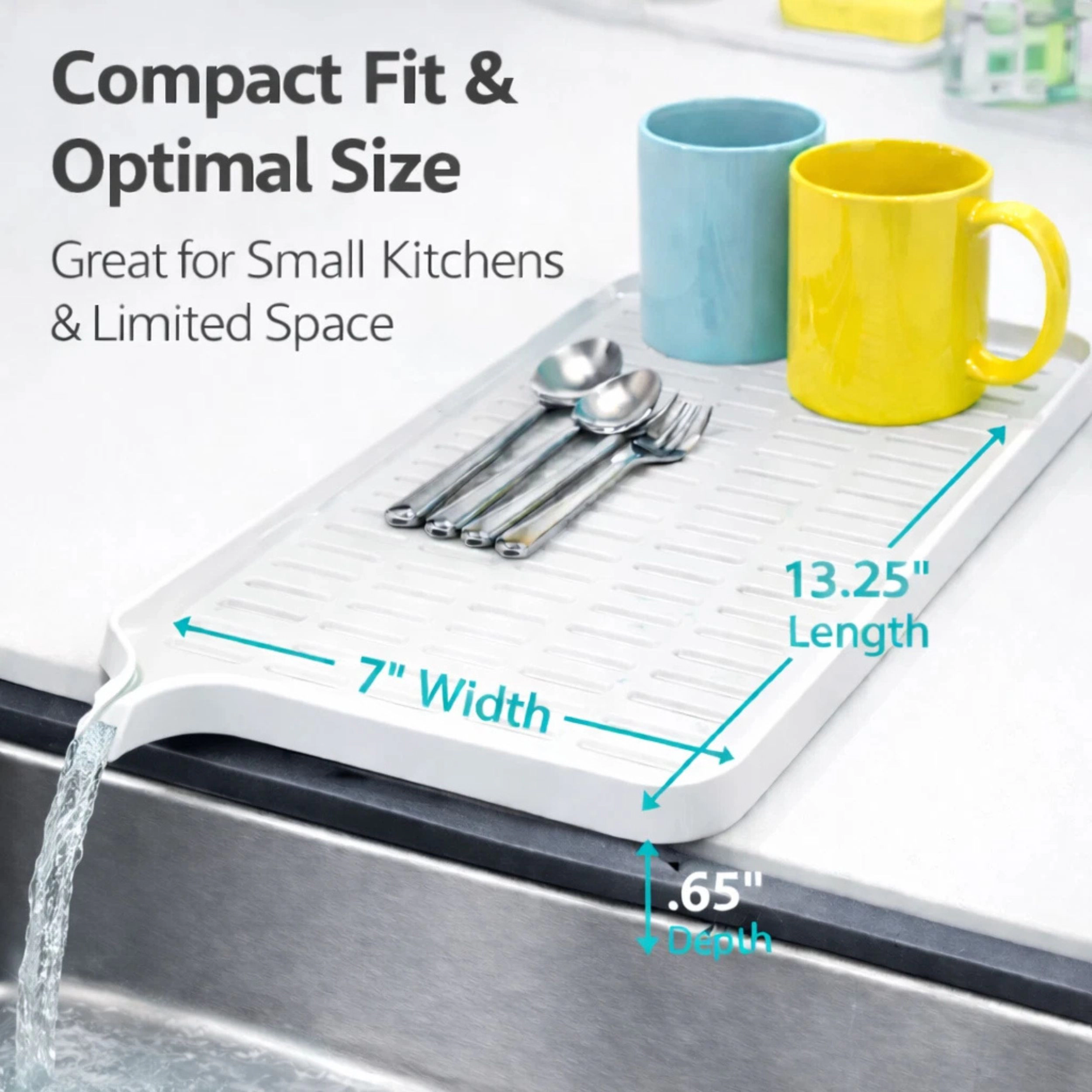 Home Collection Over Sink Drying Tray Rack 13.25" Dish Drainer