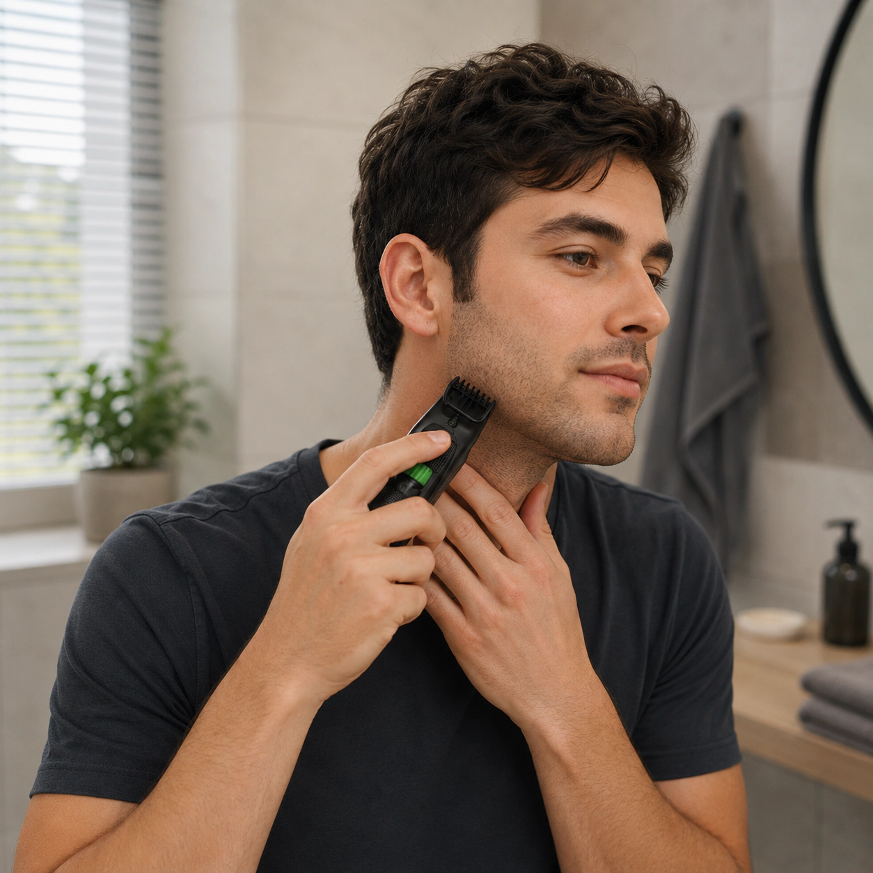 Pursonic Men's Grooming & Freshness Care Bundle Refresh Face and Body Wipes & Rechargeable Beard and Body Trimmer