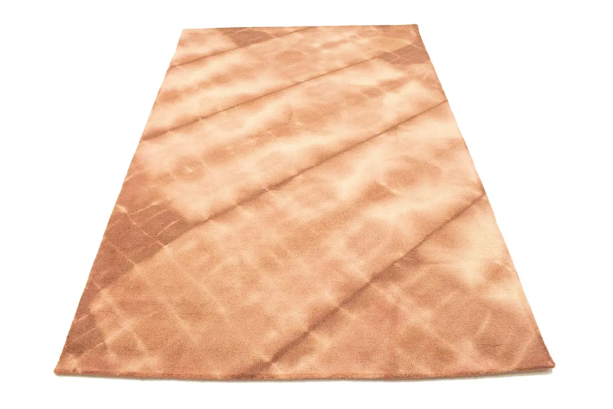 Magic Rugs 5'0 X 8'0 Rusty Brown Hand-Tufted Tie-Dye Contemporary Wool Rug