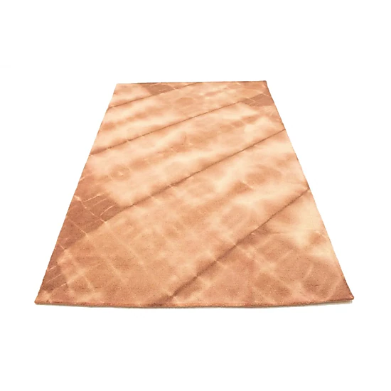 Magic Rugs 5'0 X 8'0 Rusty Brown Hand-Tufted Tie-Dye Contemporary Wool Rug