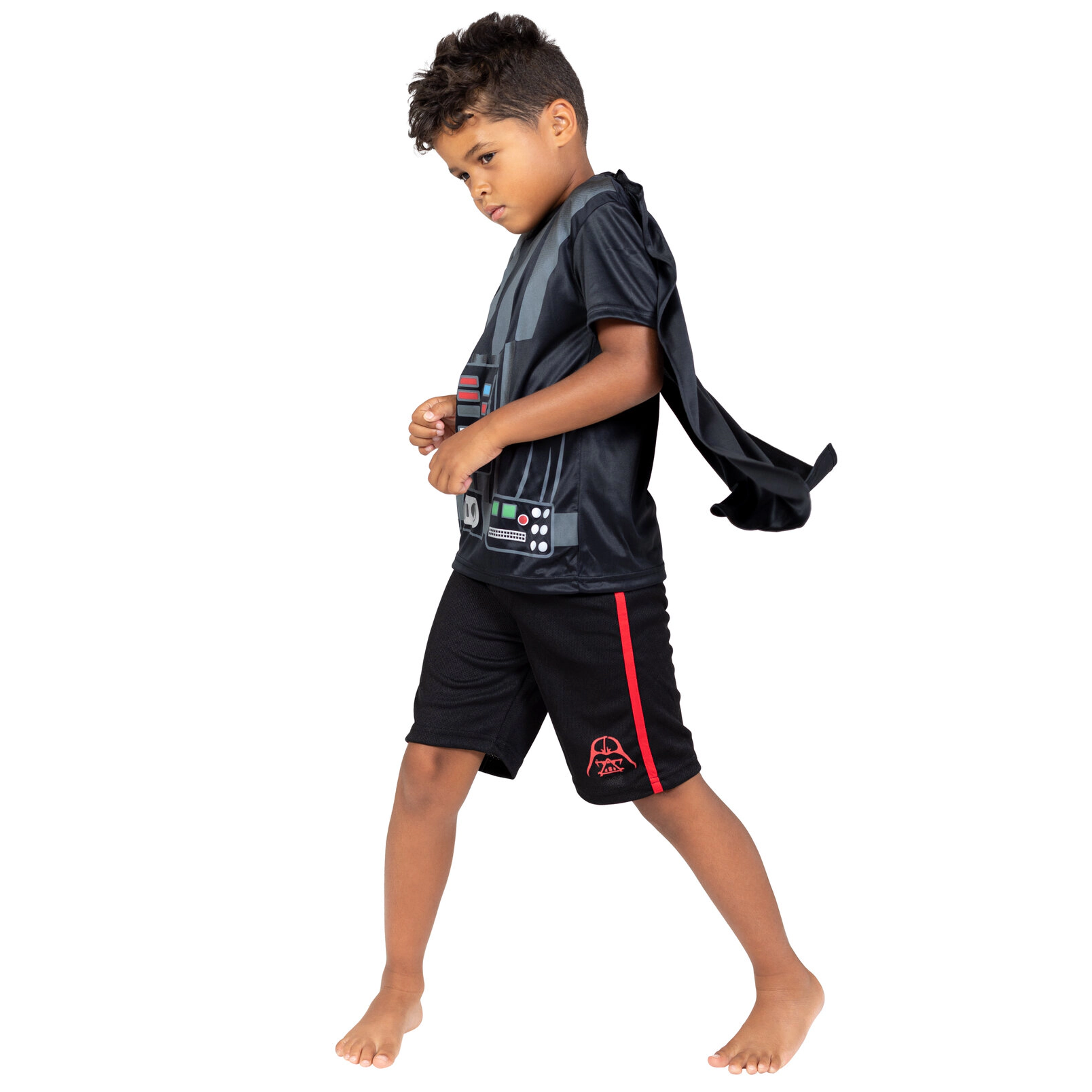 Star Wars Darth Vader Cosplay T-Shirt Shorts and Cape Set