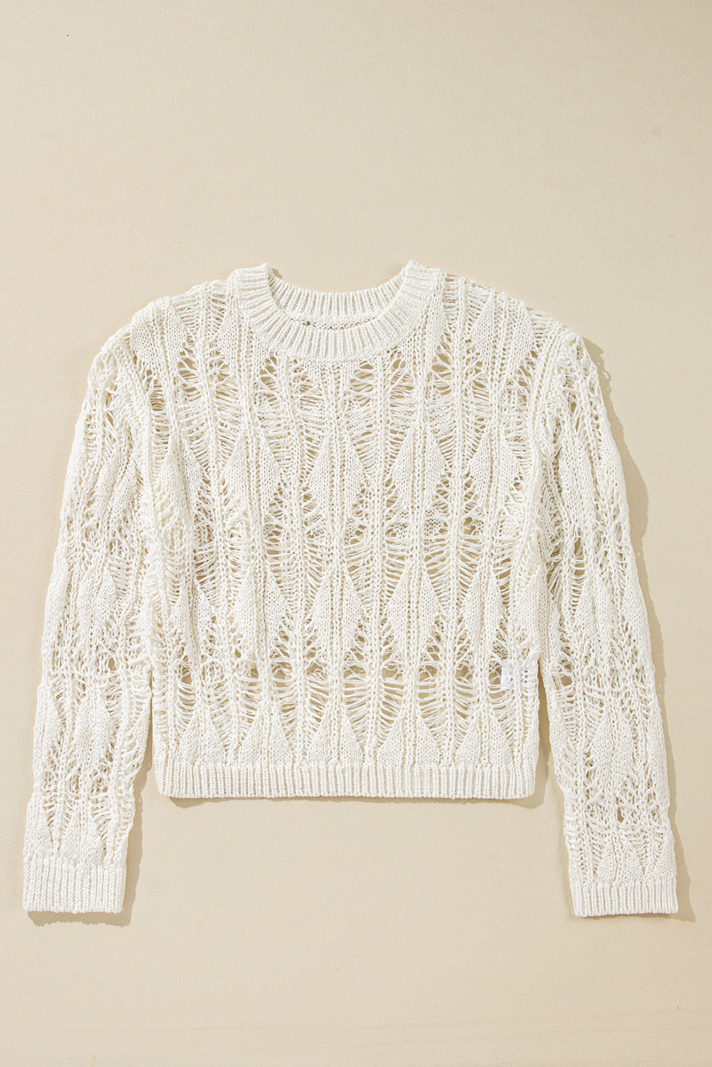 Threaded Pear Women's Olivia Crochet Loose Fit Sweater