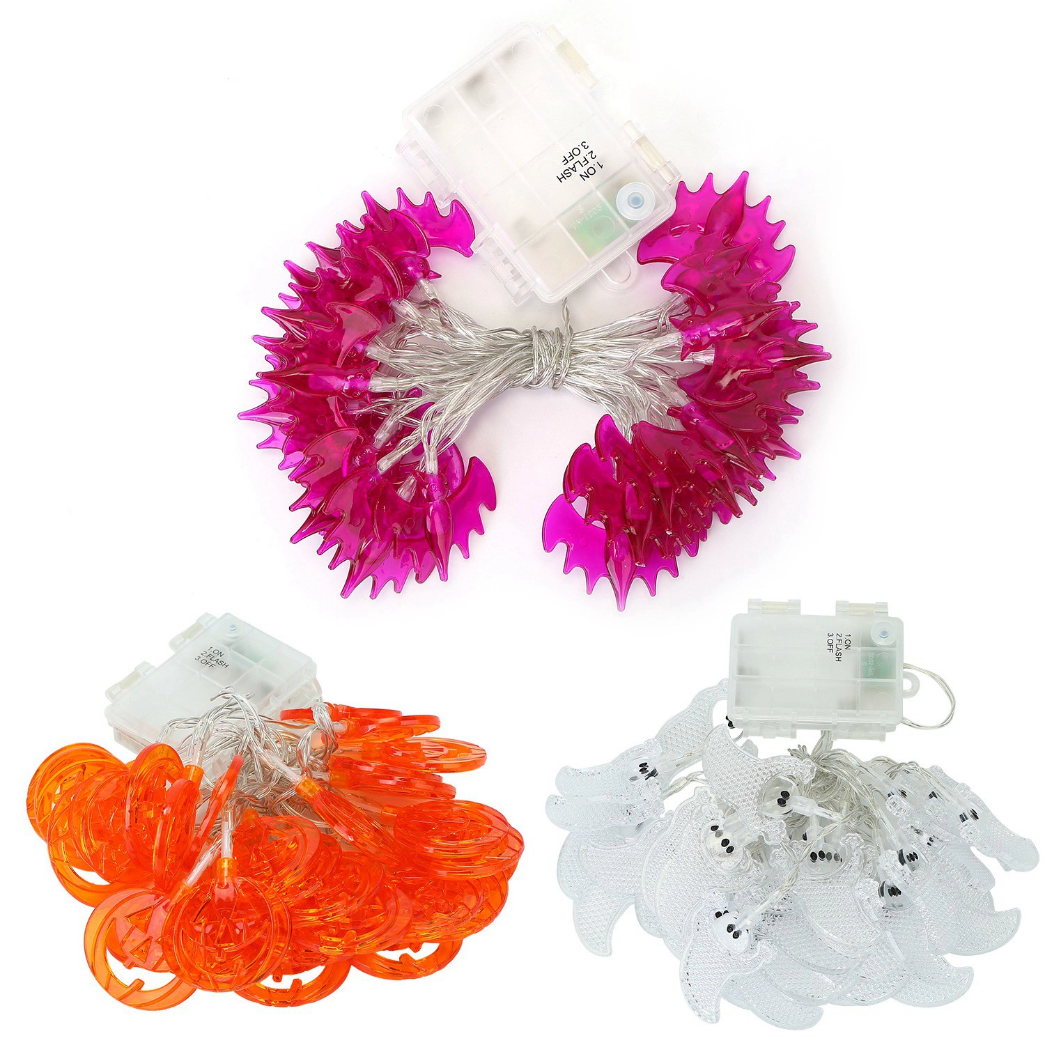 GBruno LED Ghost String Lights 30-Bulb 9.8ft