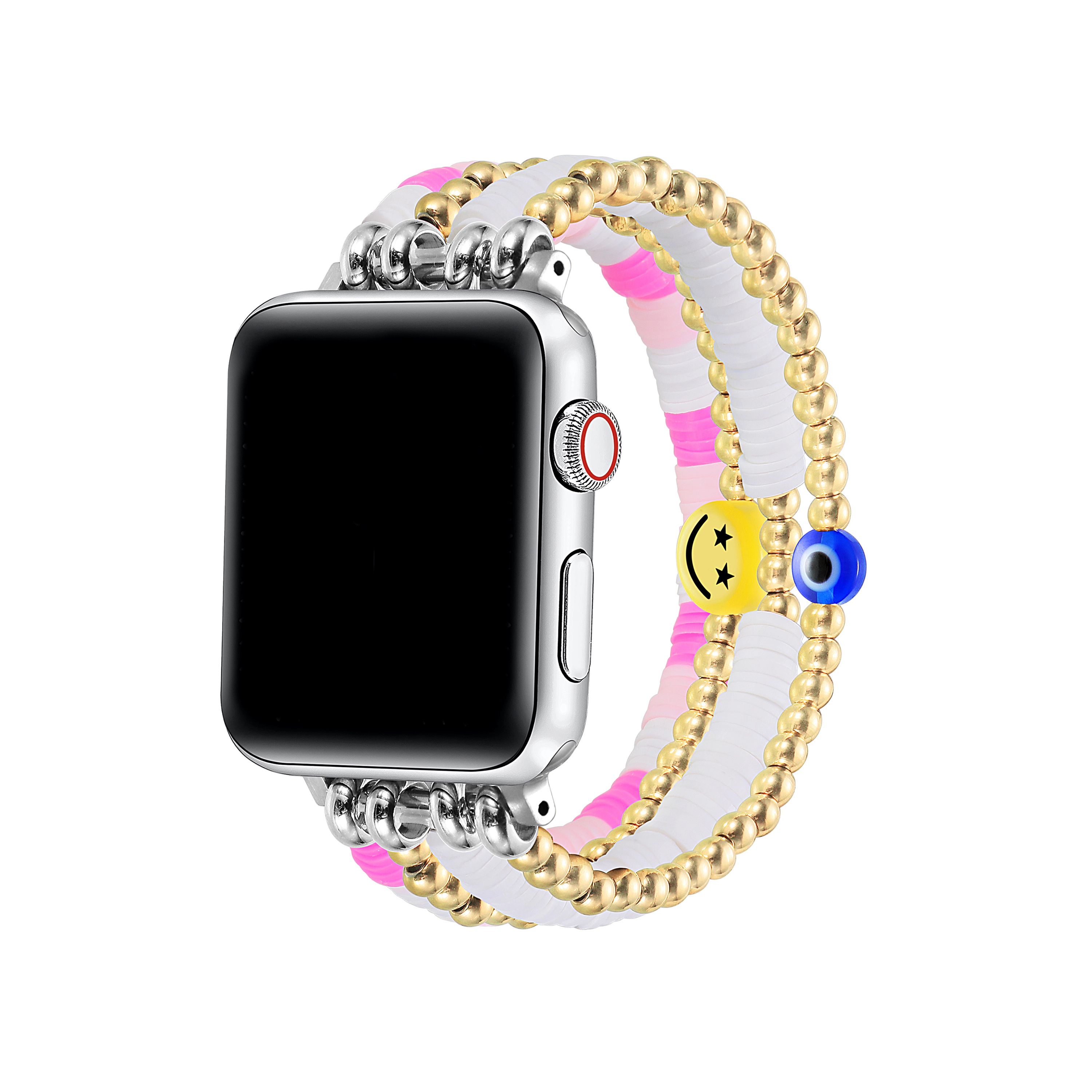 Posh Tech Womens Bestie Beaded Band for Apple Watch