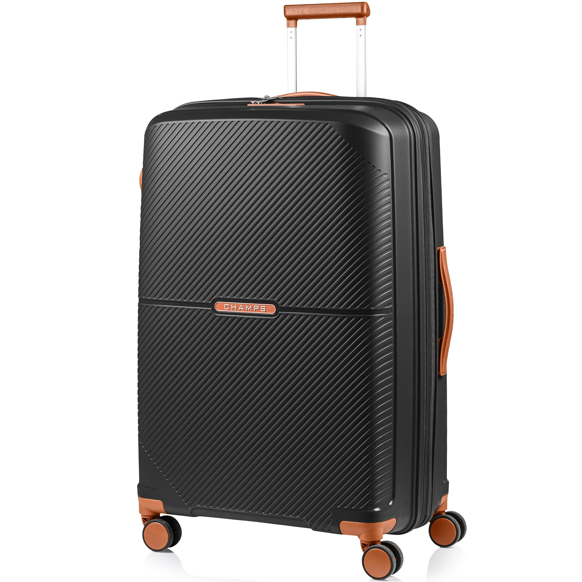 CHAMPS Vintage Aura Collection Hardside Large Check-in Luggage