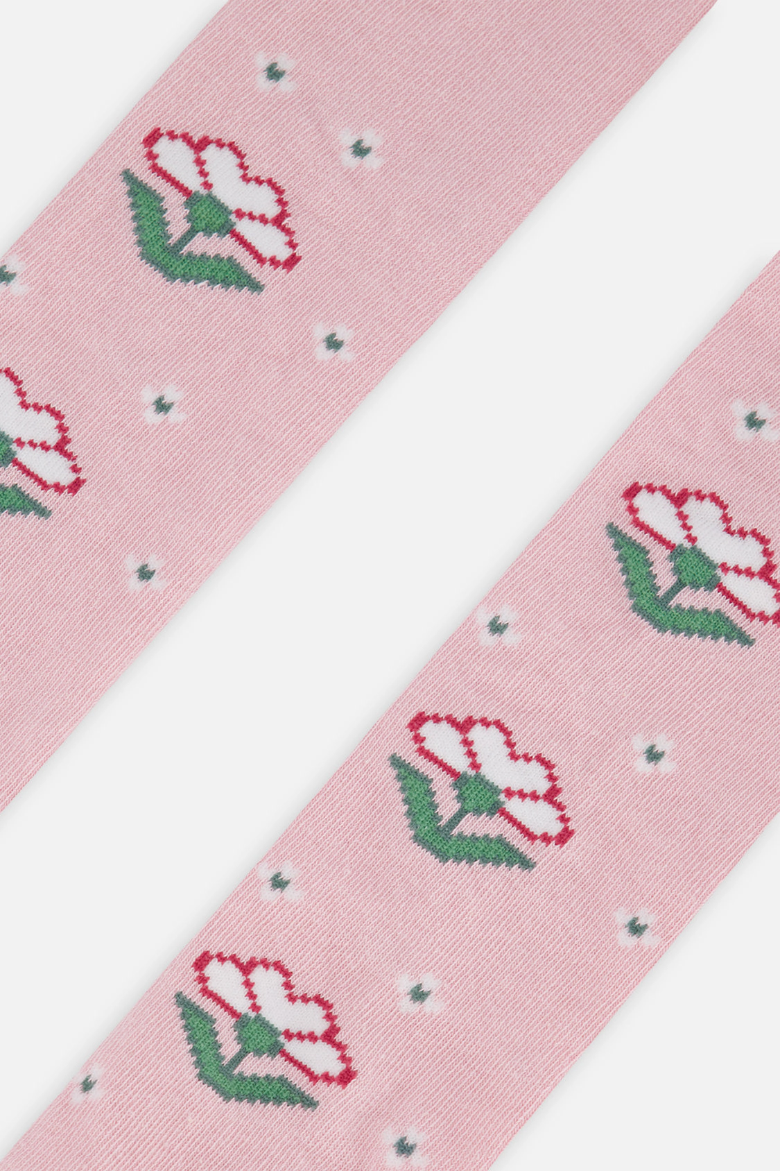 Deux par Girls Floral Motif Knit Tights