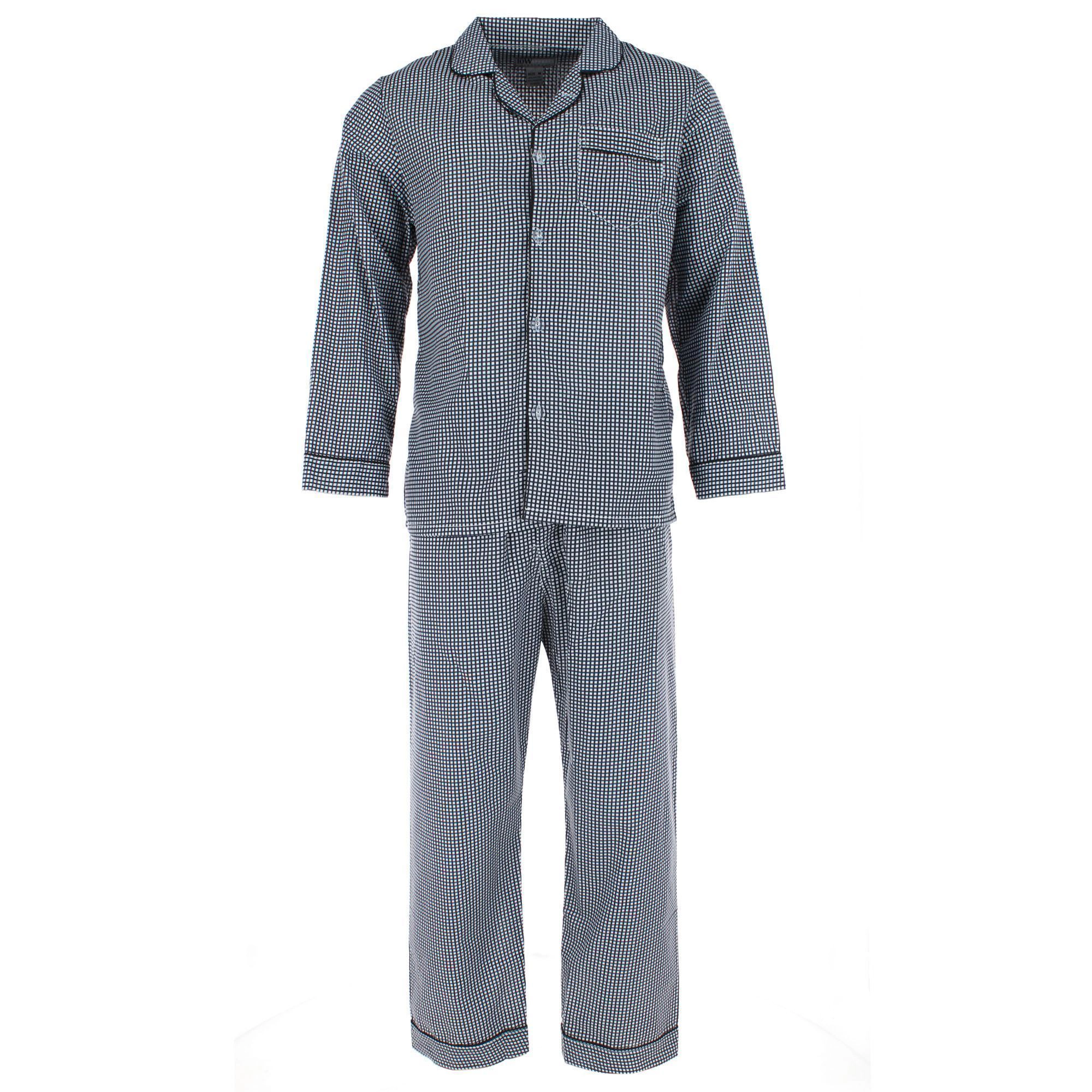 Ten West Apparel Men's Long Sleeve Pant Pajama Set