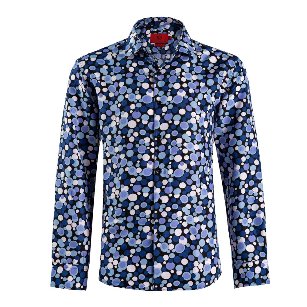 Elie Balleh Boys Slim Fit Boys' Dotted Dress Shirt