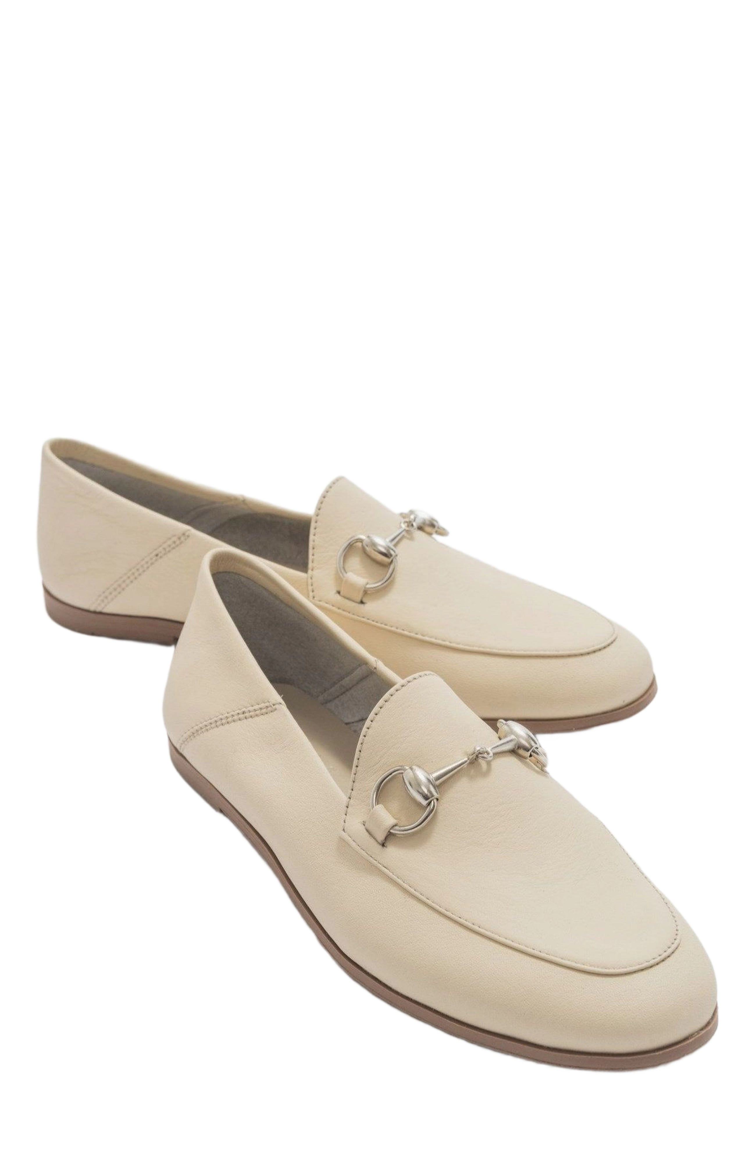 Forever & Always Womens Penny Leather Horsebit Loafers