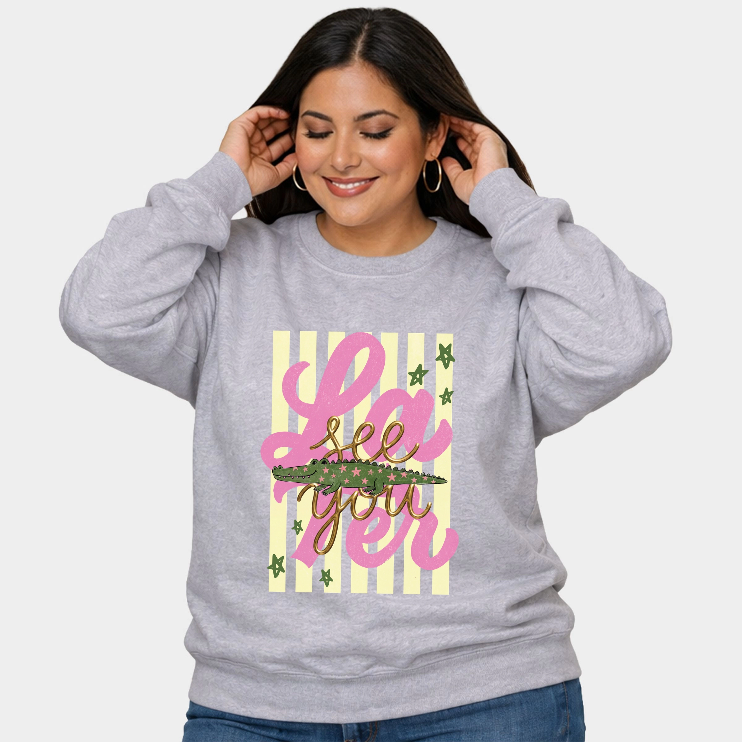 Simply Sage Market - See You Later Alligator  Women's Plus Sized Graphic Sweatshirt