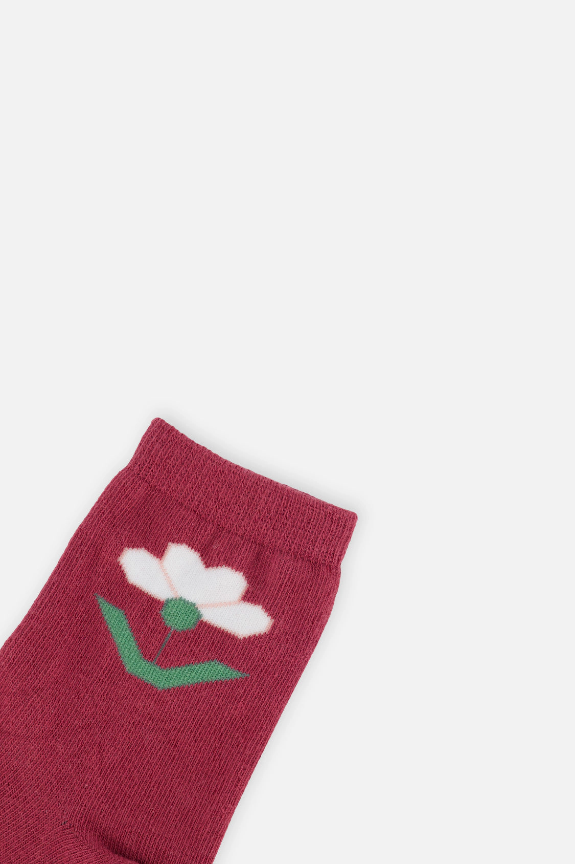 Deux par Girls Floral Detail Ribbed Socks