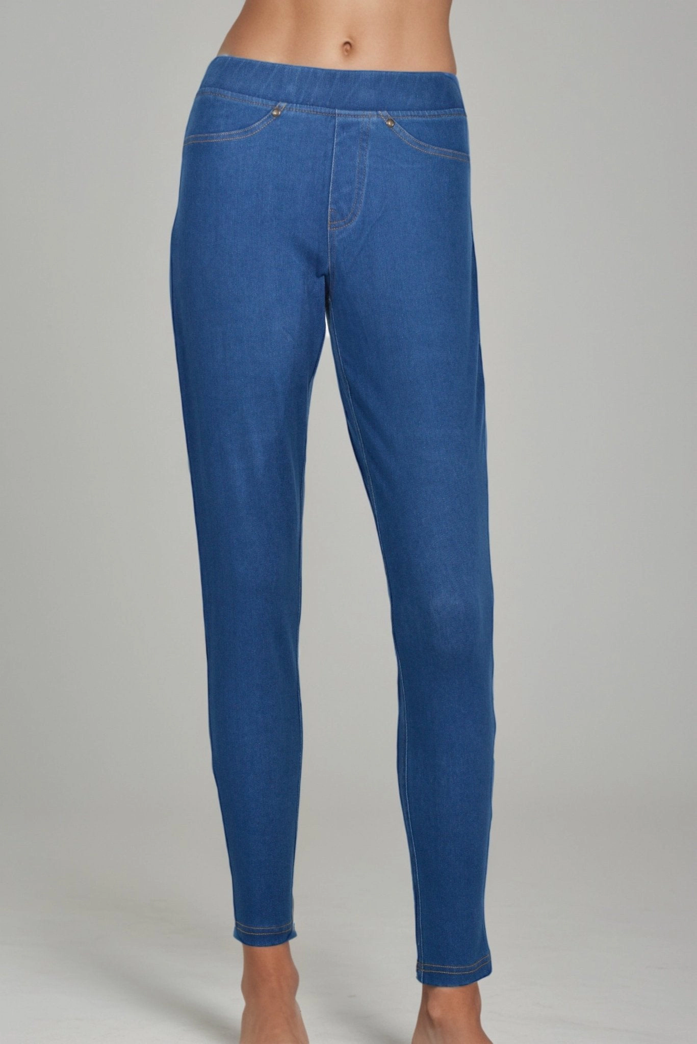 DressAtR Women's Light Blue Denim Stretch Skinny Fit Full Length Pant