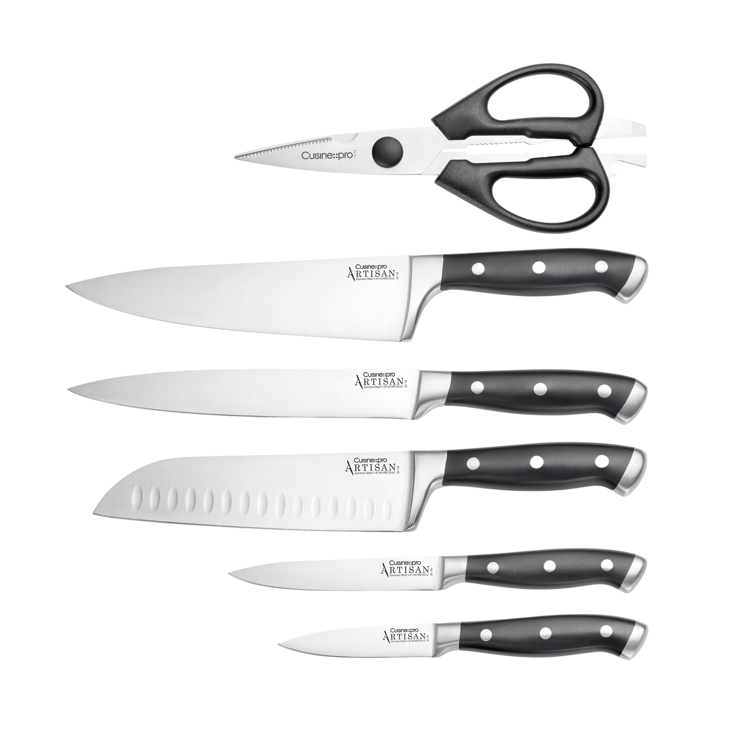 Cuisine::pro® ARTISAN Licht Knife Block 7 Piece