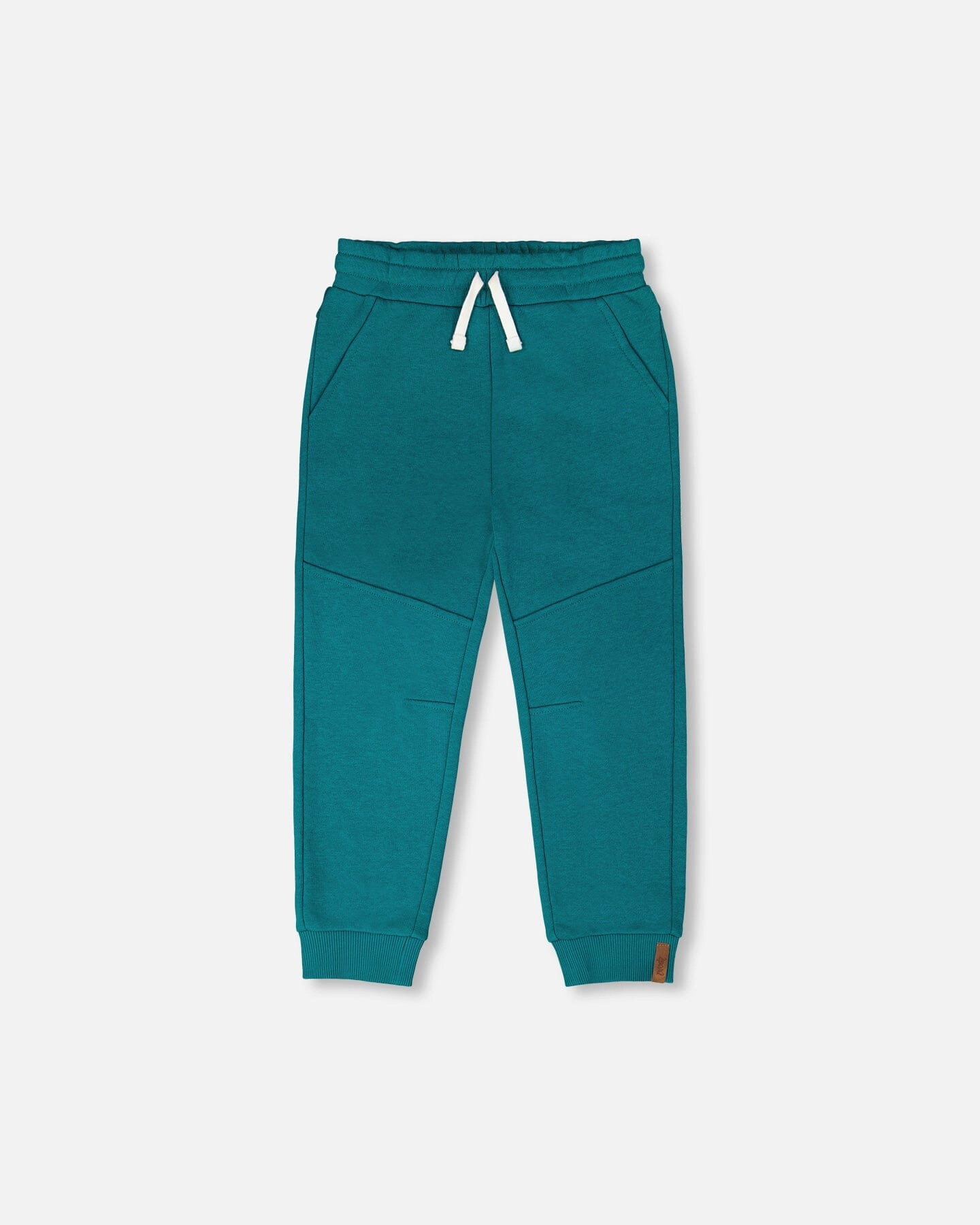 Deux par Deux Boys French Terry Cross Seam Drawstring Waist Sweatpants