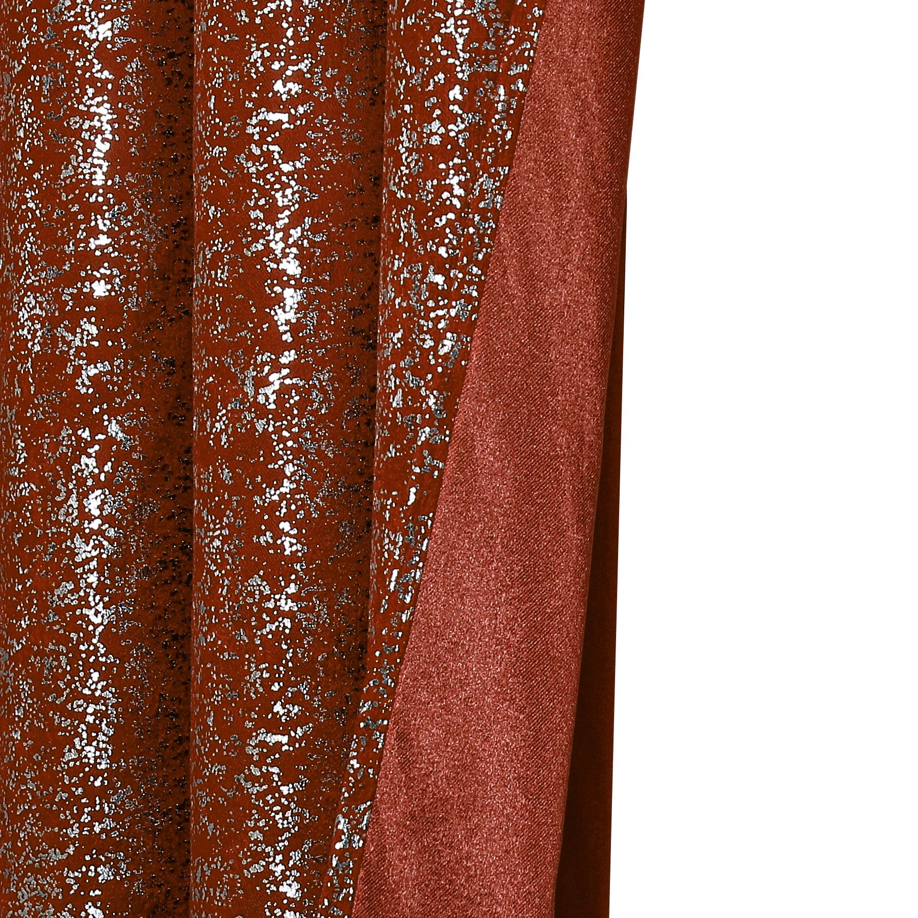 Kate Aurora 2 Piece Grommet Top Moroccan Sparkly Spice Light Reducing Window Curtain Panels - 84 in. Long