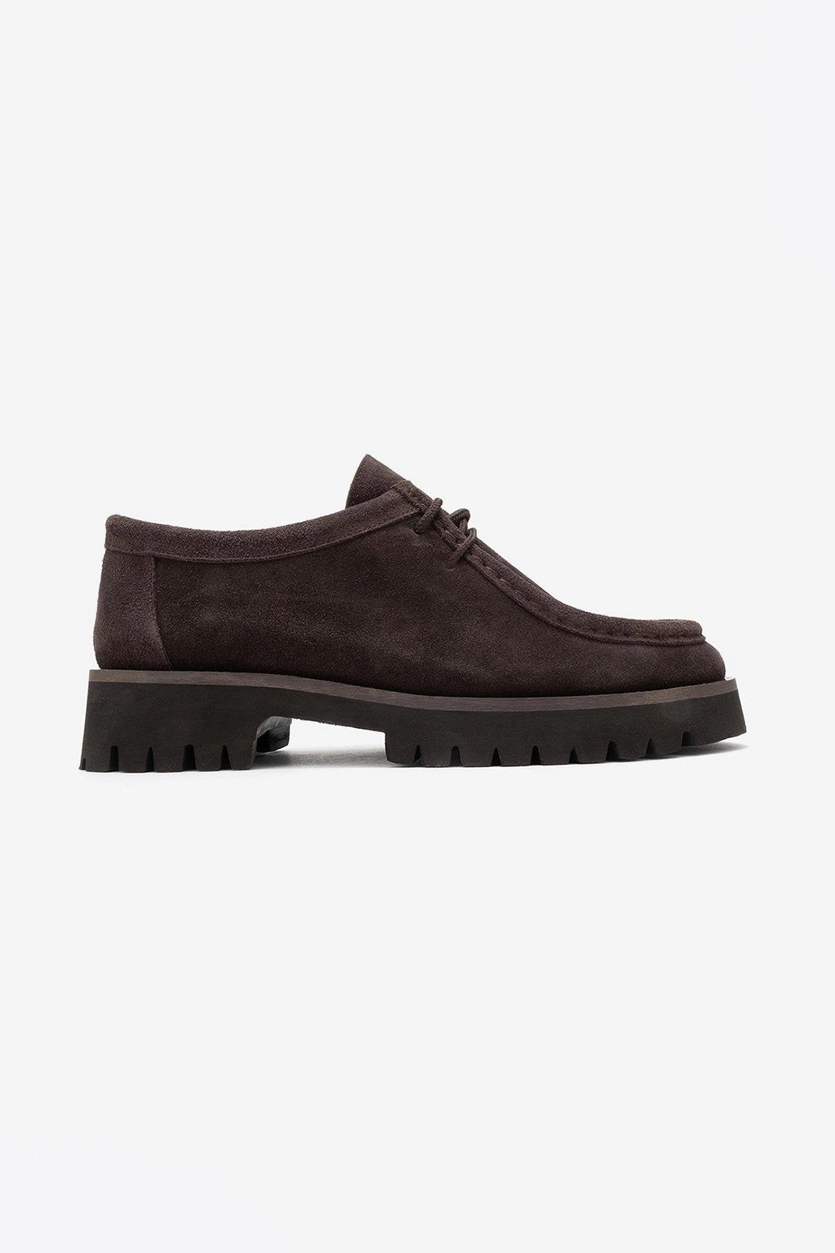 Forever & Always Womens Talia Leather Lace Up Loafer