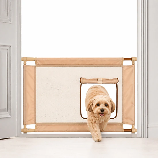 Pet Life ® Porta-Gate Travel Collapsible And Adjustable Folding Pet Cat Dog Gate