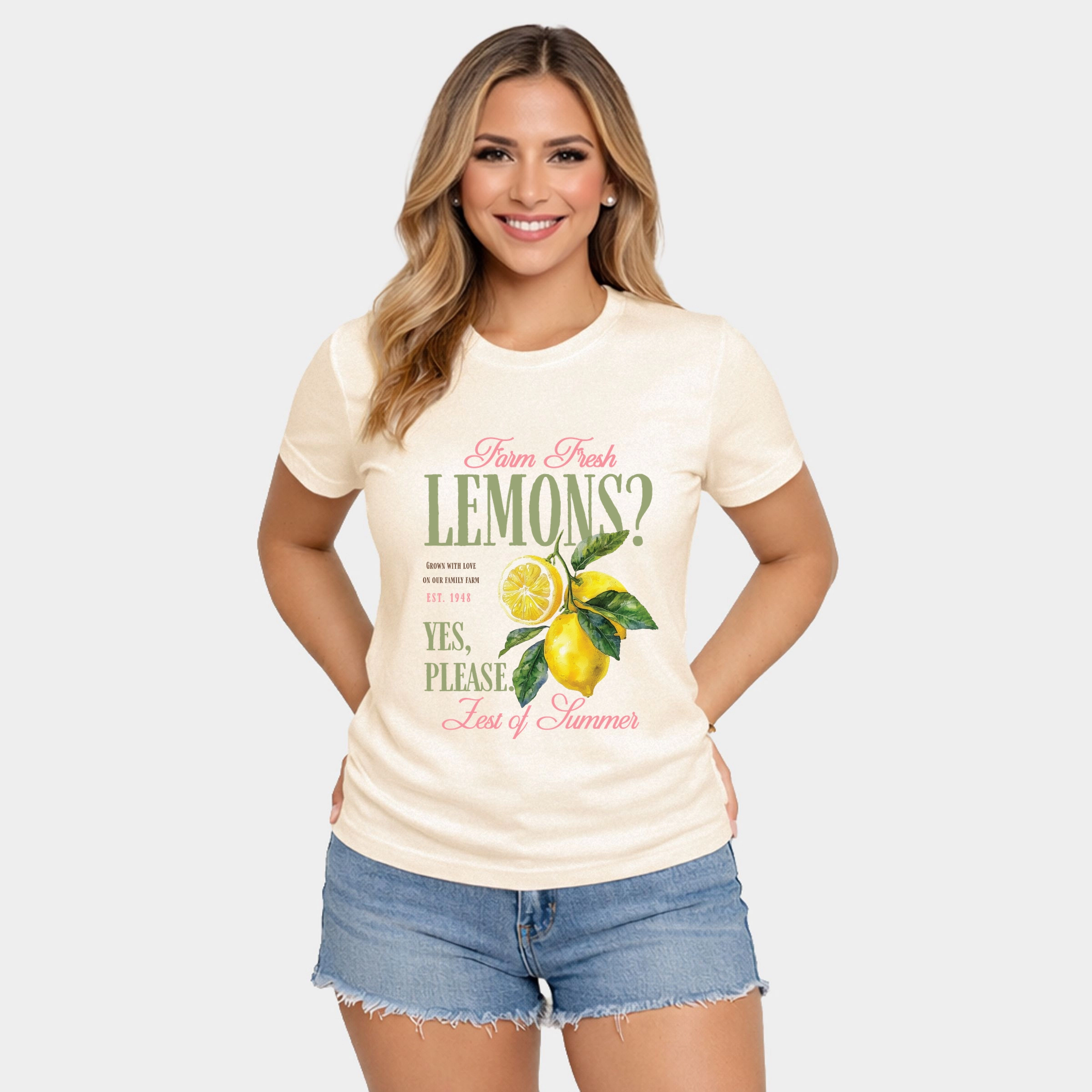 Simply Sage Market - Farm Fresh Lemons Zest of Summer Women's Short Sleeve Graphic T-Shirt