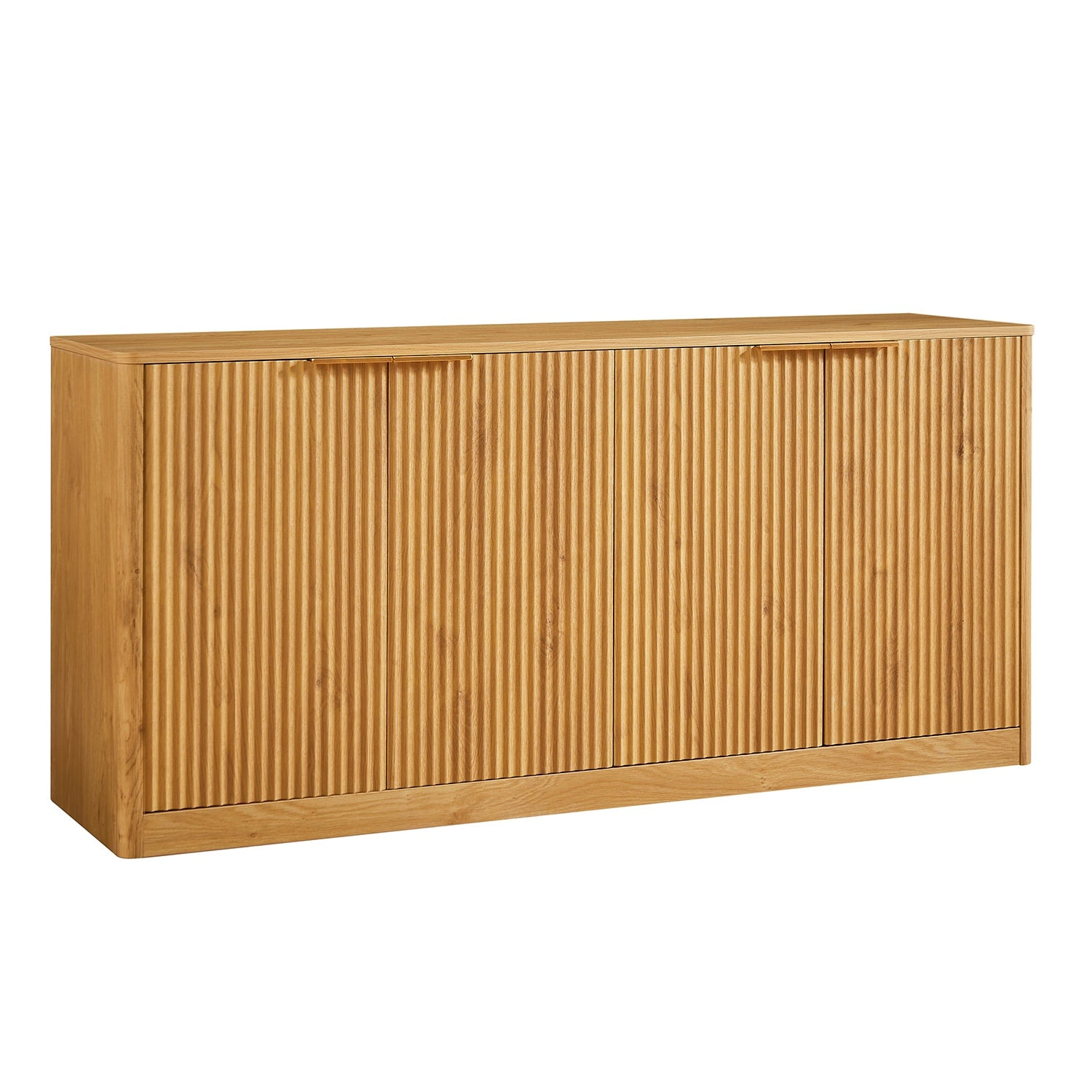 GBruno Fluted 59 In Sideboard Cabinet With 4 Doors