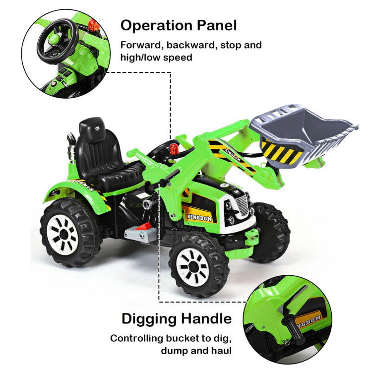 Hivvago 12 V Battery Powered Kids Ride on Dumper Truck