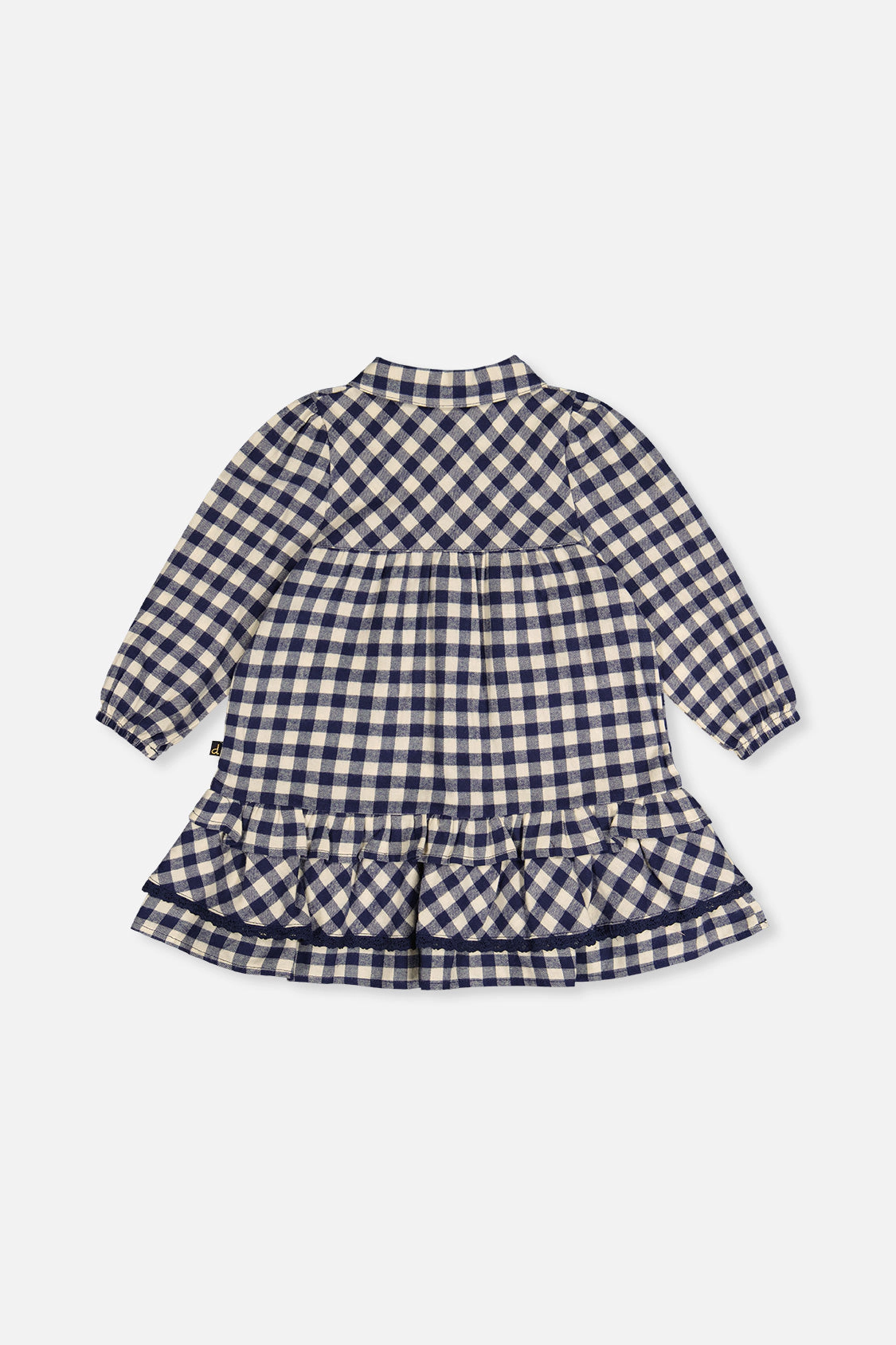 Deux par Girls Frilled Gingham Print Shirt Dress