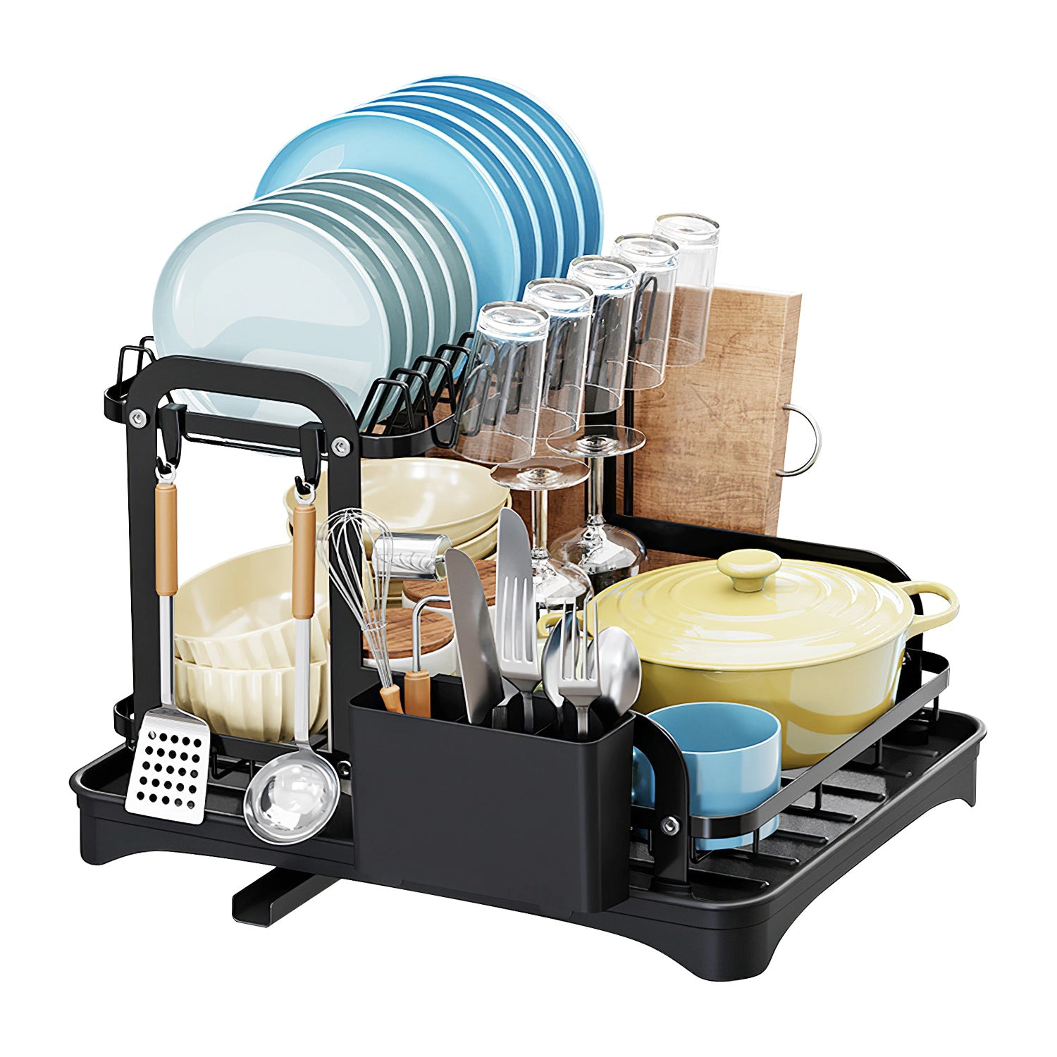 GBruno 2-Tier Rustproof Dish Drying Rack