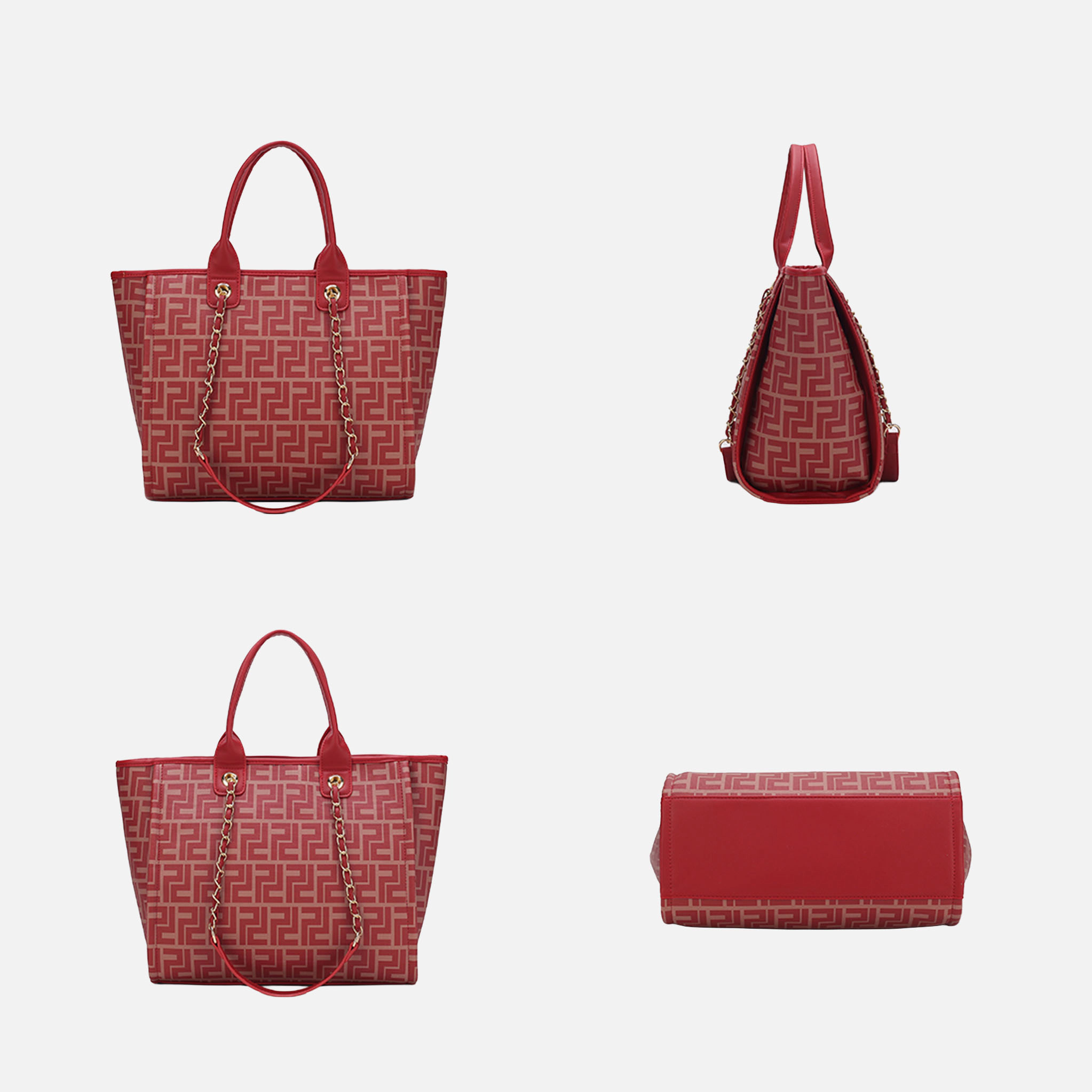 MKF Collection by Mia K. Marlene Tote Bag with Matching Wallet Vegan Leather