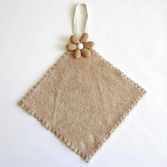 Alilang Unisex Soft Absorbent Hanging Washcloths 3 Pack Reusable Textured Cleaning Cloths