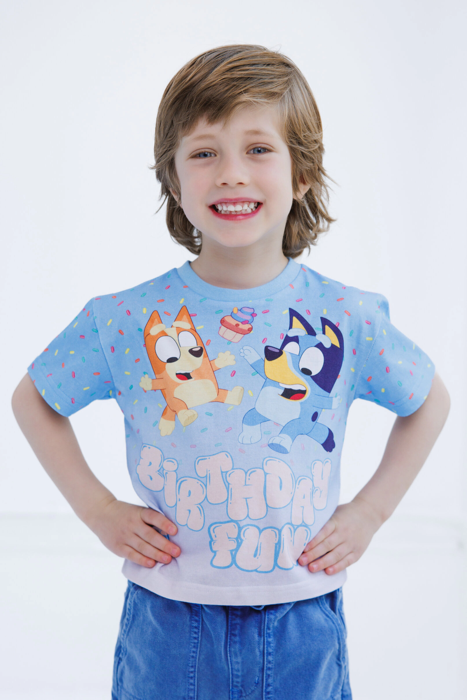 Bluey Holiday and Birthday Short Sleeve T-Shirt