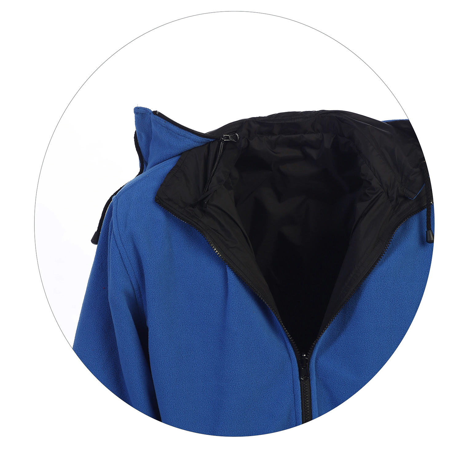 Gioberti Men's Reversible Rain Jacket with Polar Fleece Lining