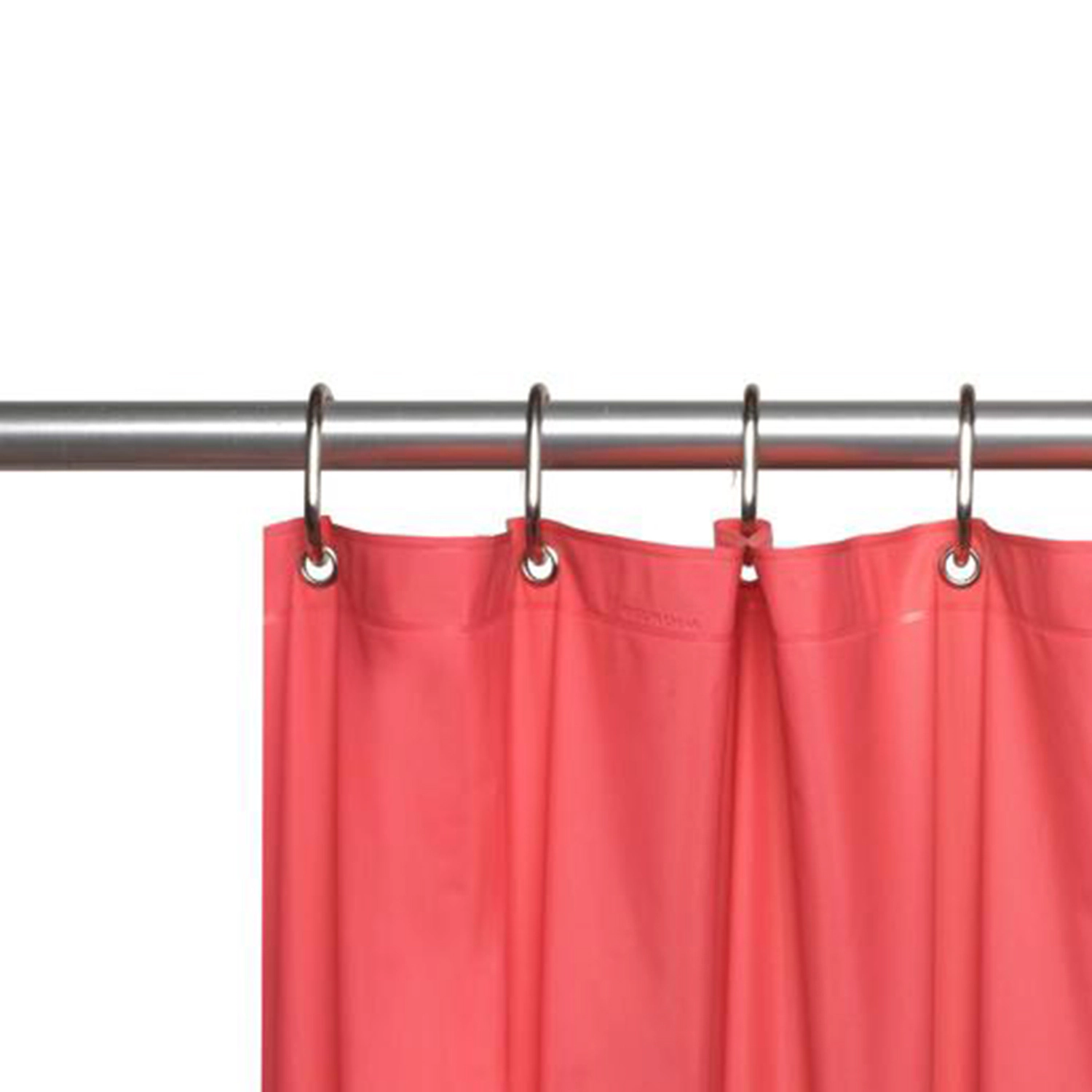 Carnation Home Snap Plastic Shower Curtain Hooks in Frosty Clear