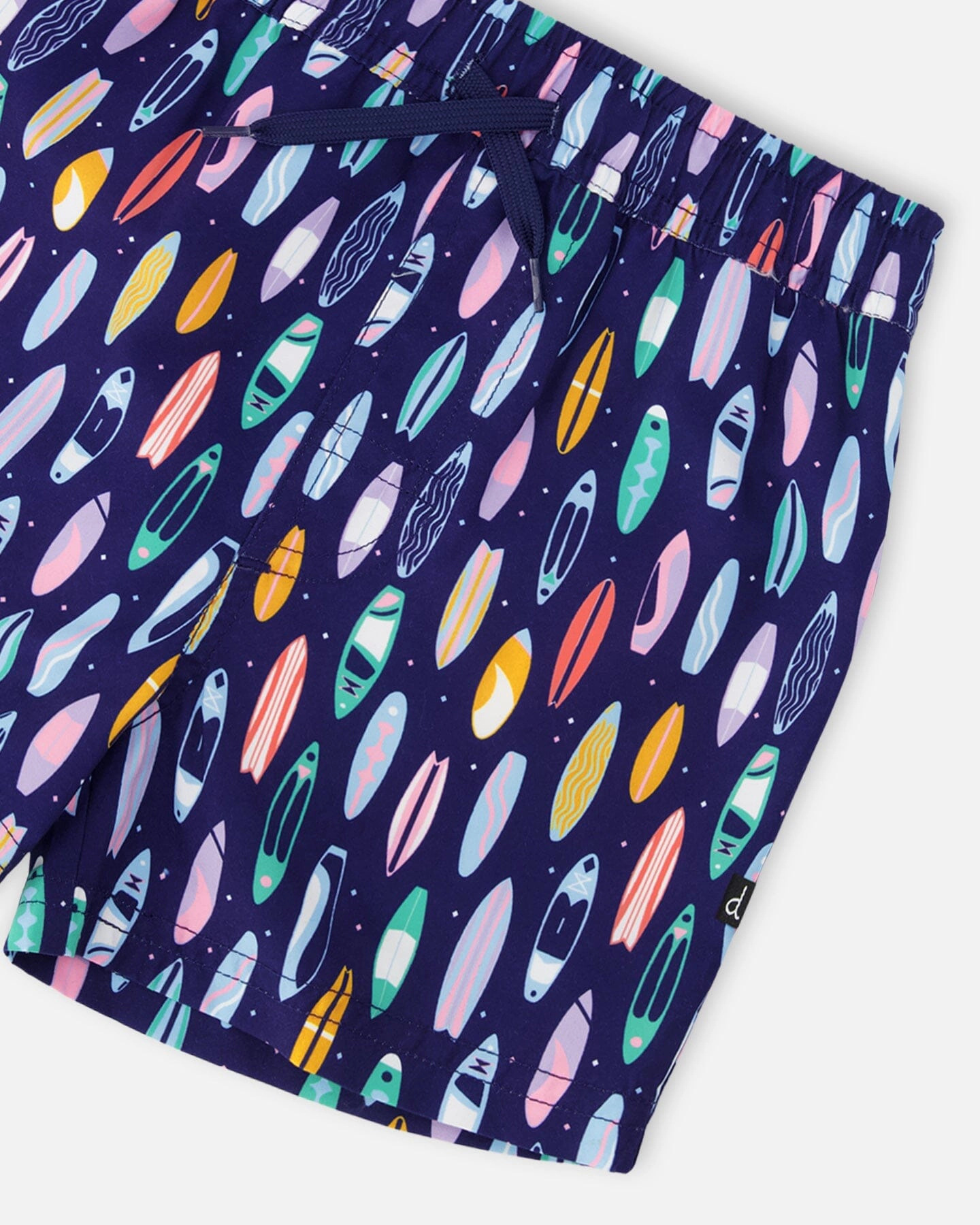 Deux par Boys Boardshorts Surfboard Print