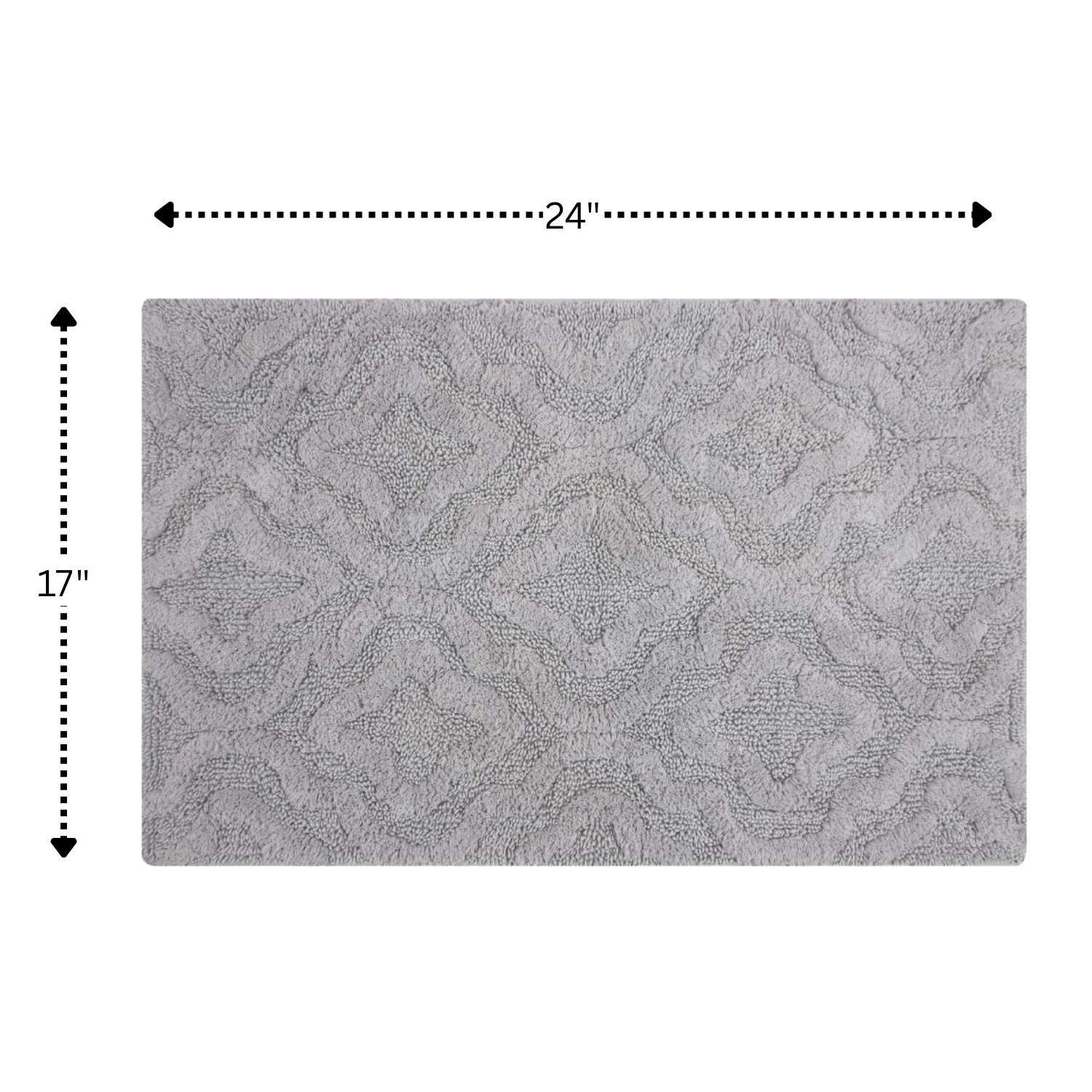 Link Bath Rug 220 GSF Soft Plush Cotton Non Skid Back By Knightsbridge
