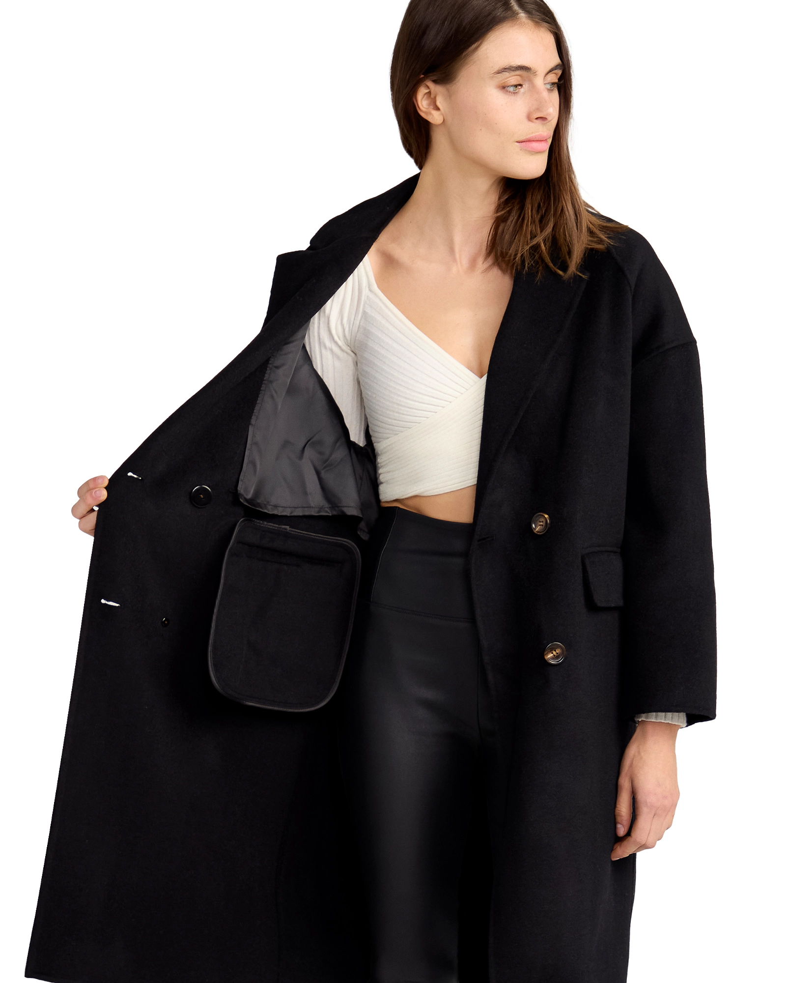 Belle & Bloom Womens Amnesia Wool Blend Oversized Coat
