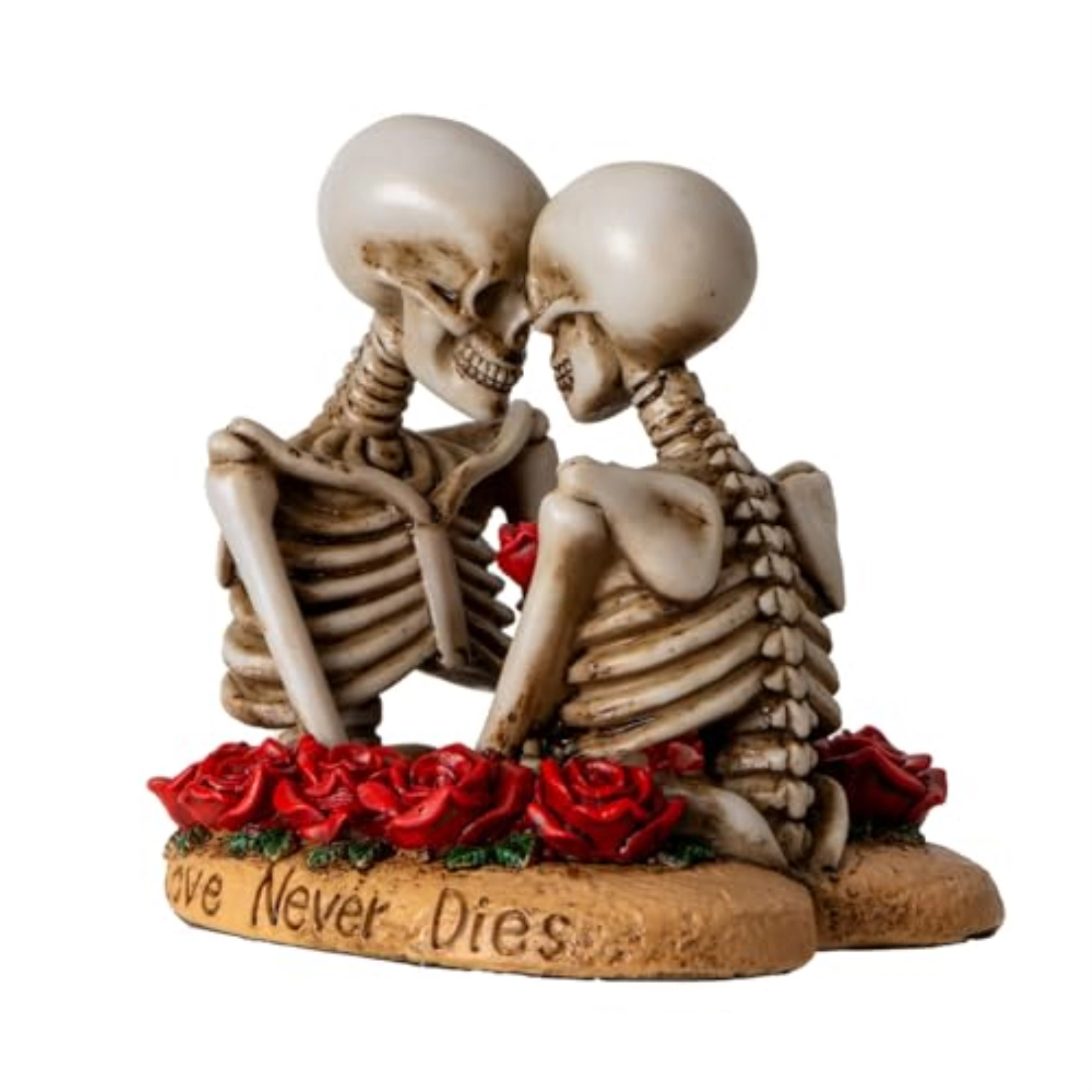 Pacific Giftware Til Death Do Us Part Skeleton Couple Figurine Love Never Dies Rose Ideal for Wedding or Gothic Decor 4.3 inch